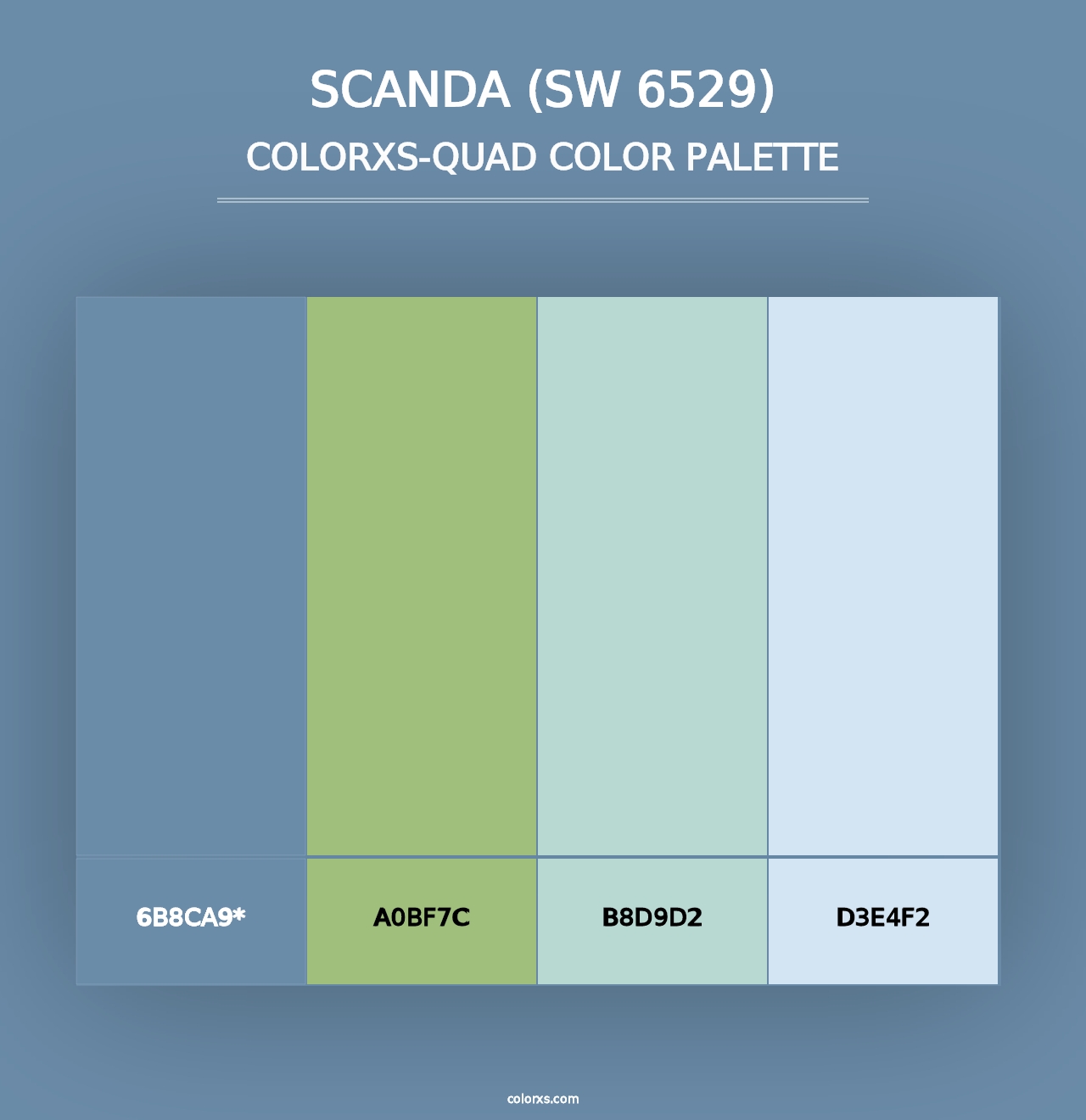 Scanda (SW 6529) - Colorxs Quad Palette