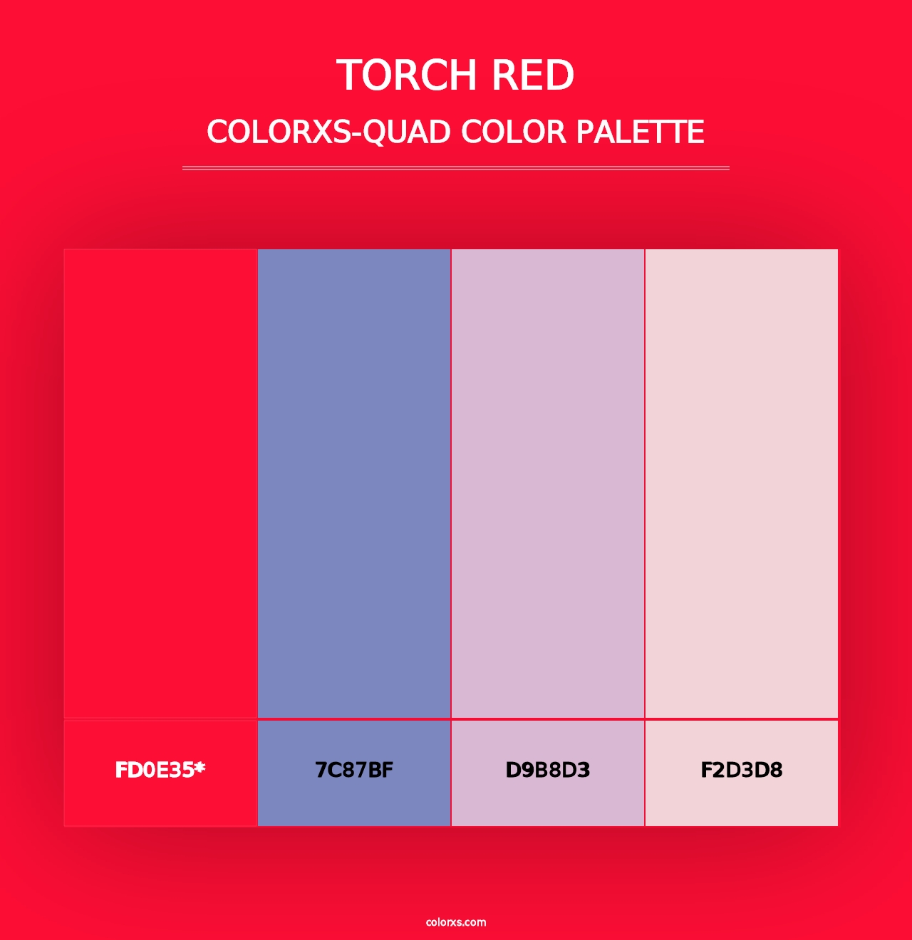 Torch Red - Colorxs Quad Palette