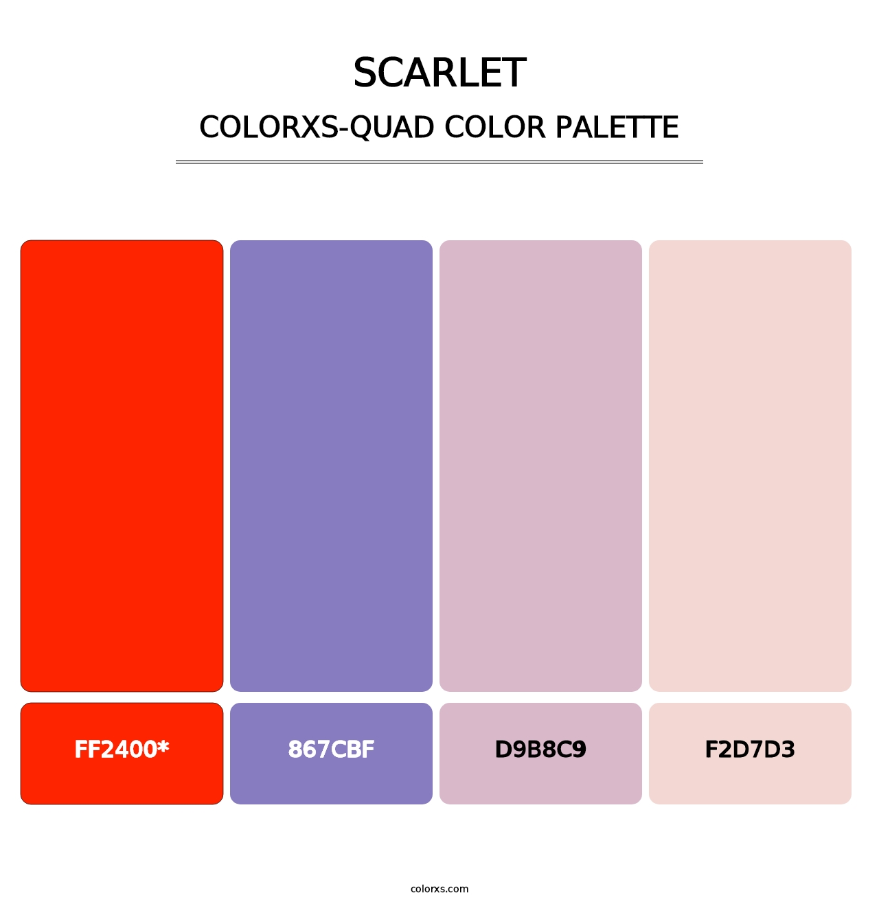 Scarlet - Colorxs Quad Palette