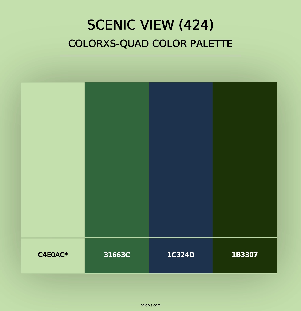 Scenic View (424) - Colorxs Quad Palette