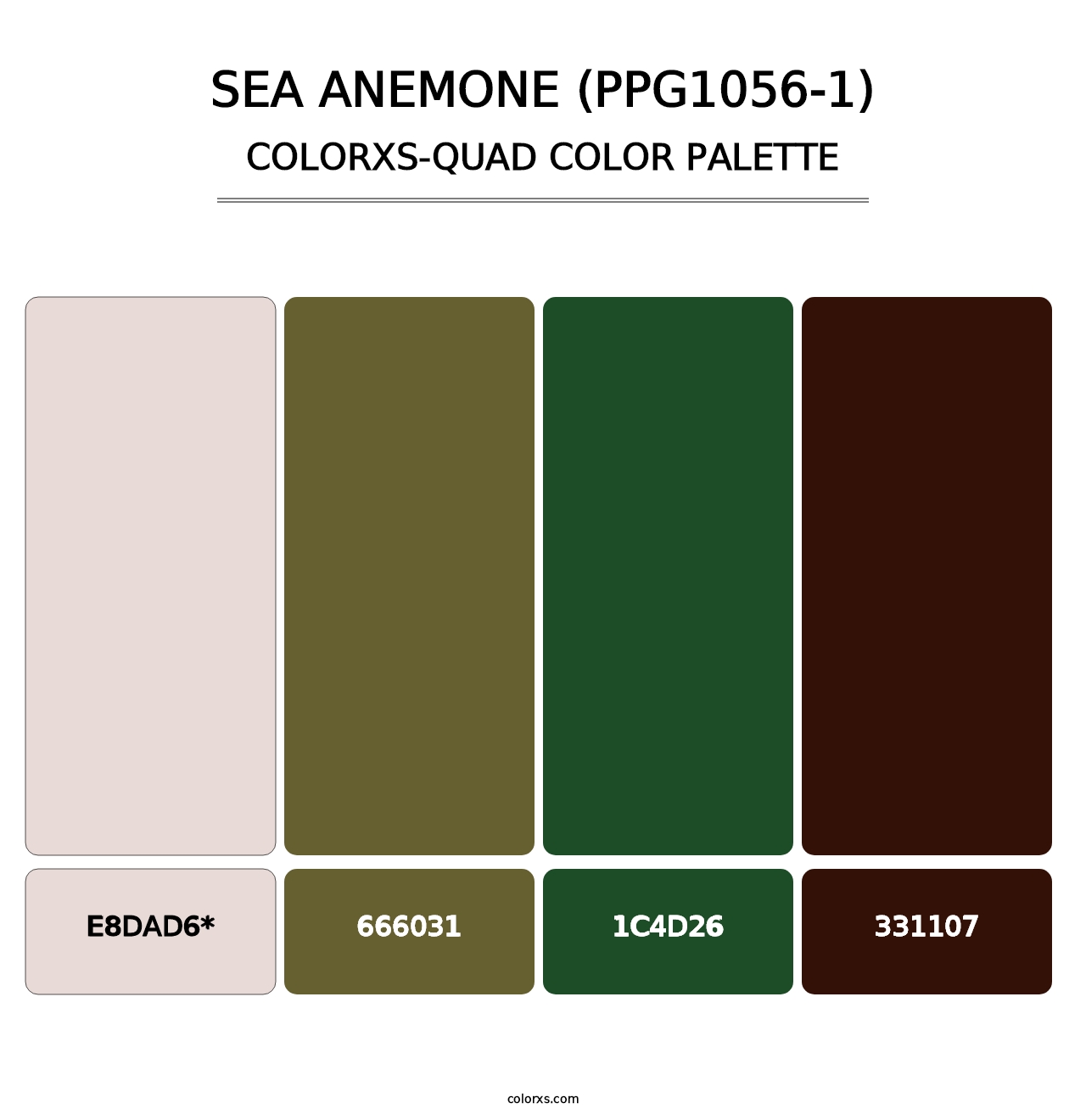 Sea Anemone (PPG1056-1) - Colorxs Quad Palette