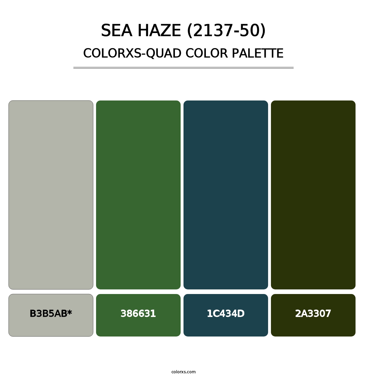 Sea Haze (2137-50) - Colorxs Quad Palette