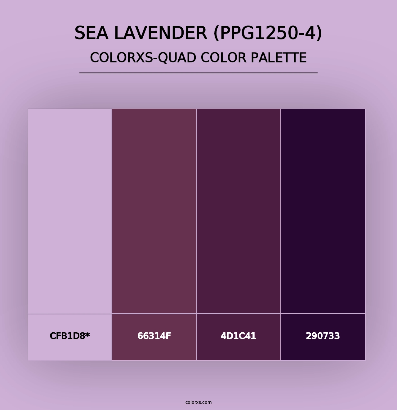 Sea Lavender (PPG1250-4) - Colorxs Quad Palette