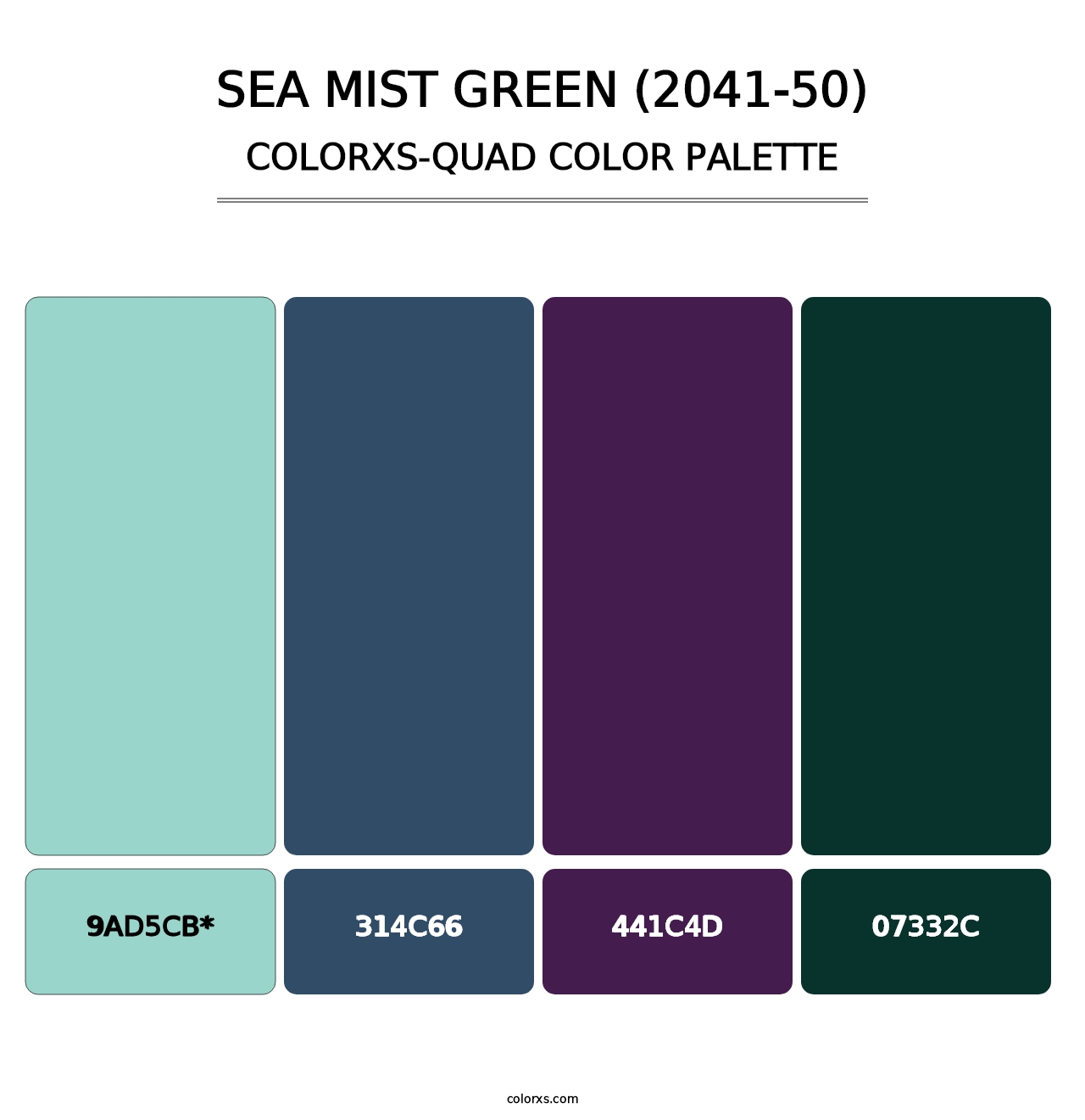 Sea Mist Green (2041-50) - Colorxs Quad Palette