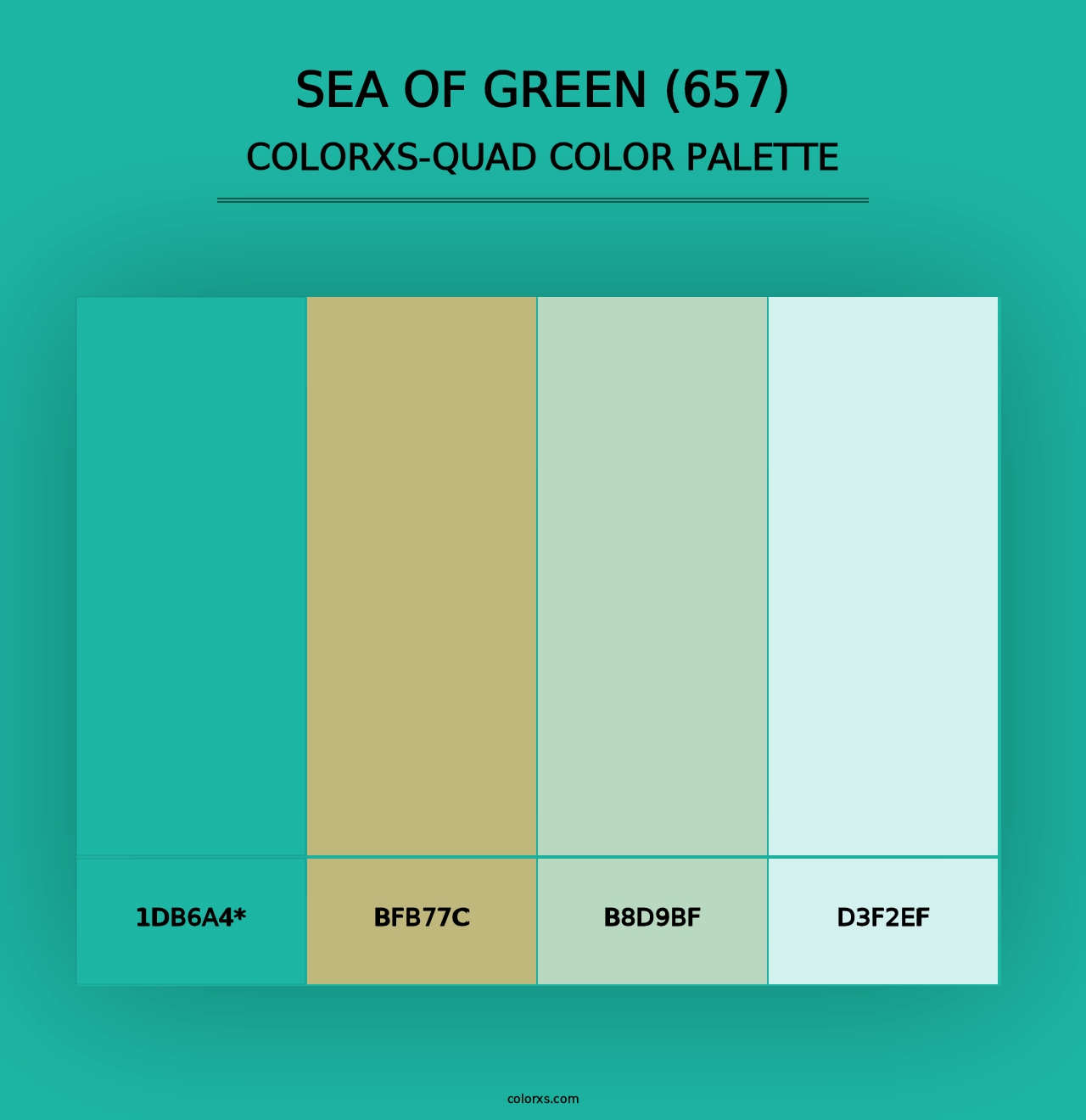 Sea of Green (657) - Colorxs Quad Palette