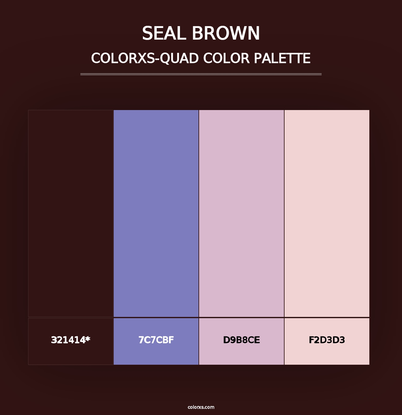 Seal brown - Colorxs Quad Palette