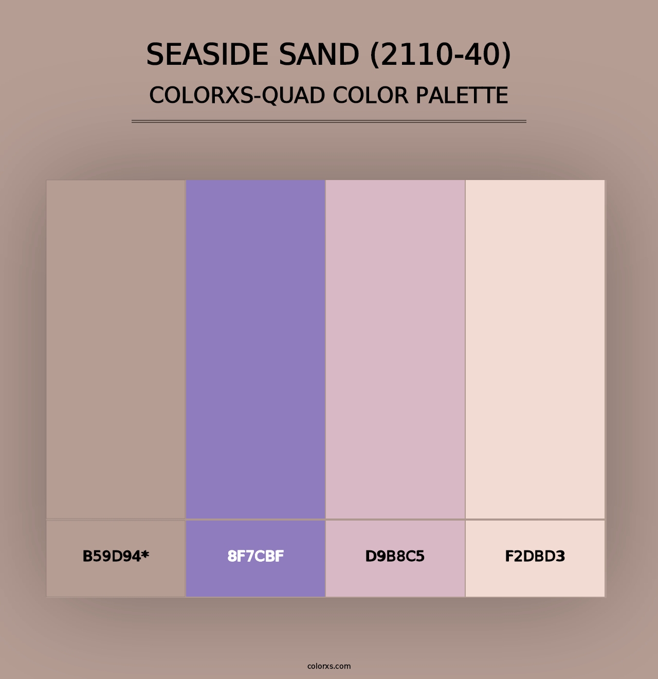 Seaside Sand (2110-40) - Colorxs Quad Palette