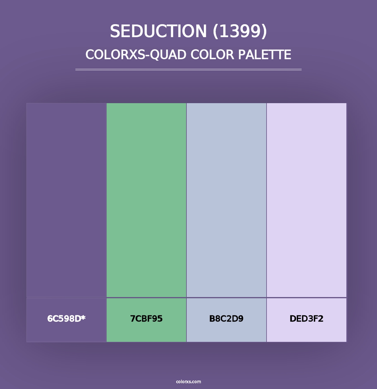 Seduction (1399) - Colorxs Quad Palette