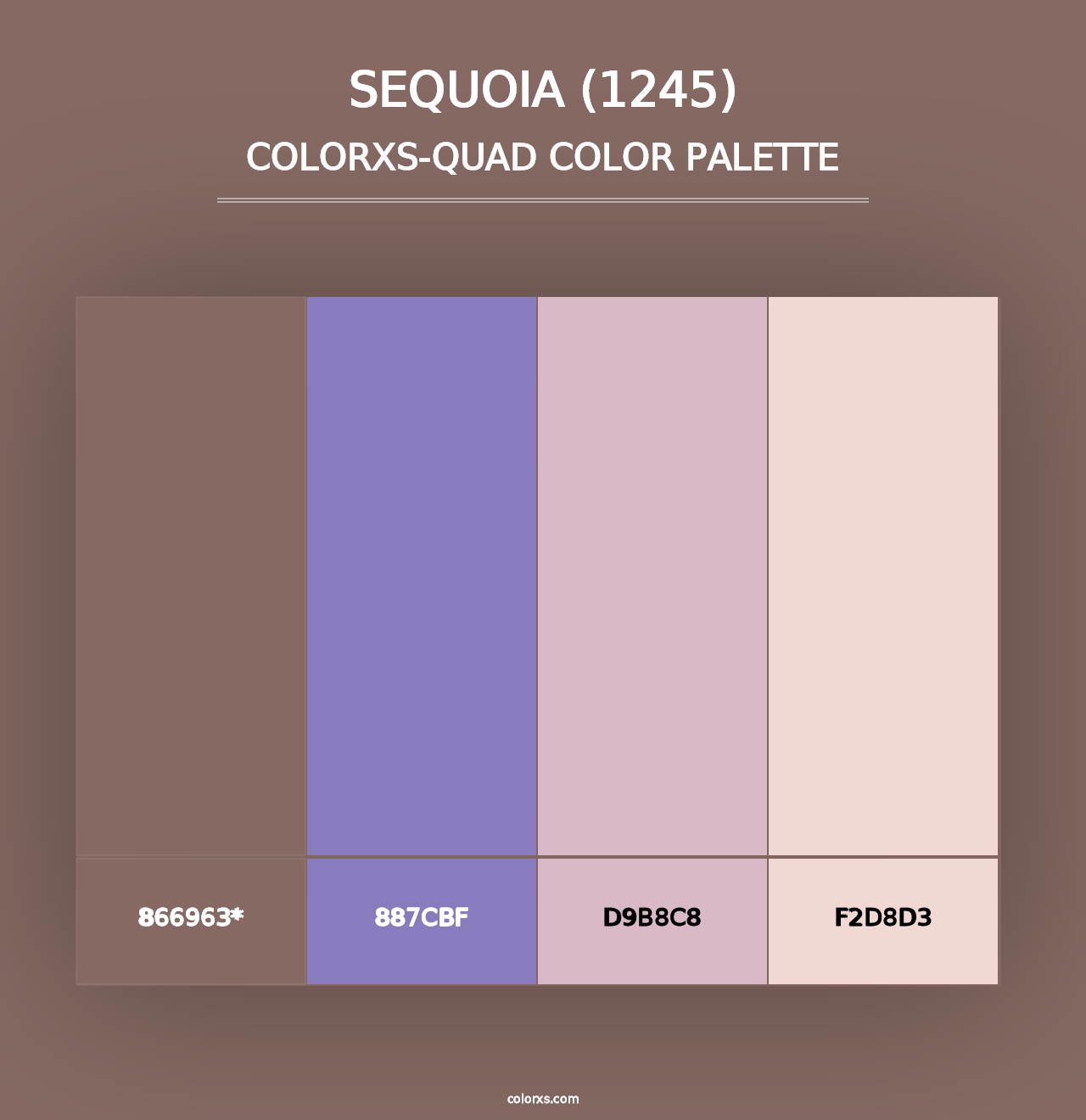 Sequoia (1245) - Colorxs Quad Palette