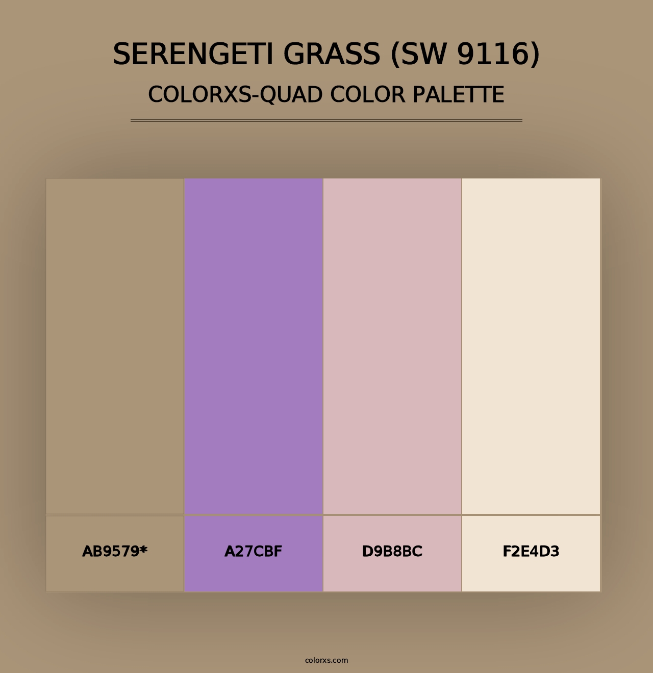 Serengeti Grass (SW 9116) - Colorxs Quad Palette