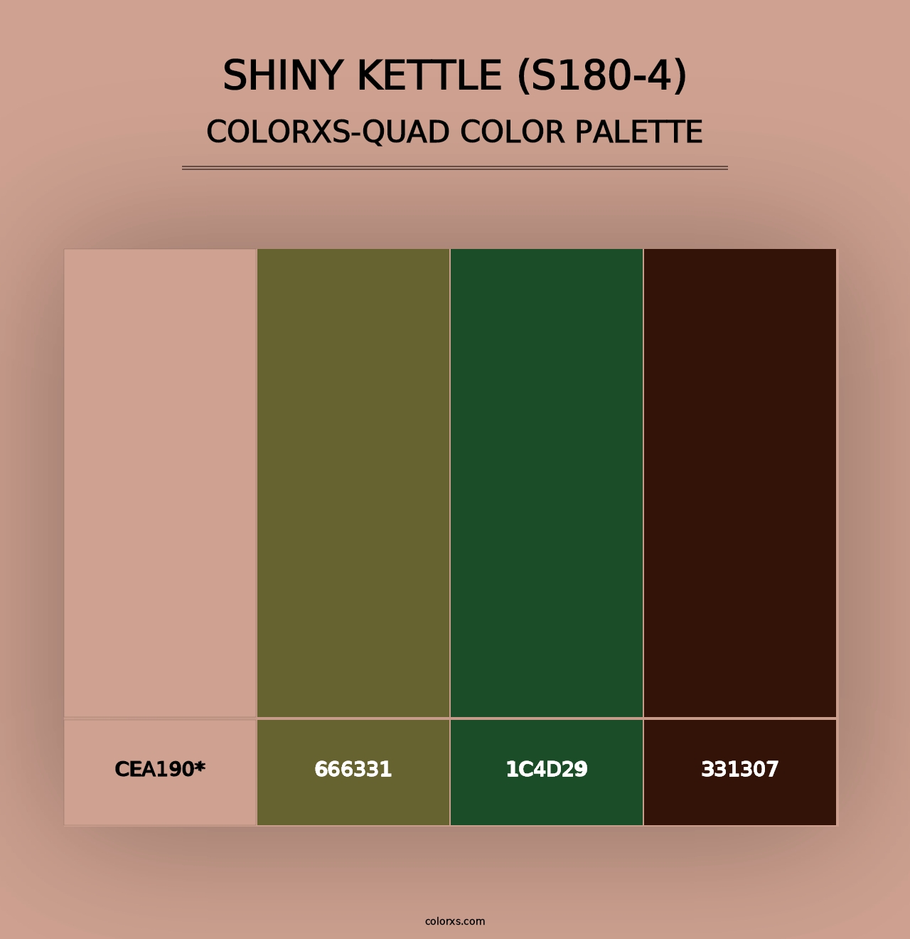 Shiny Kettle (S180-4) - Colorxs Quad Palette