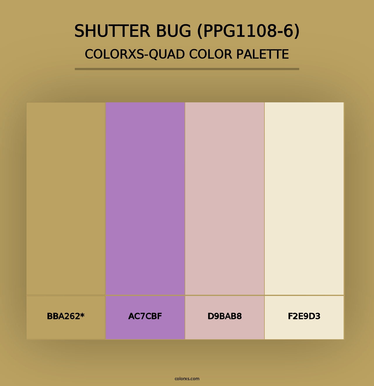 Shutter Bug (PPG1108-6) - Colorxs Quad Palette