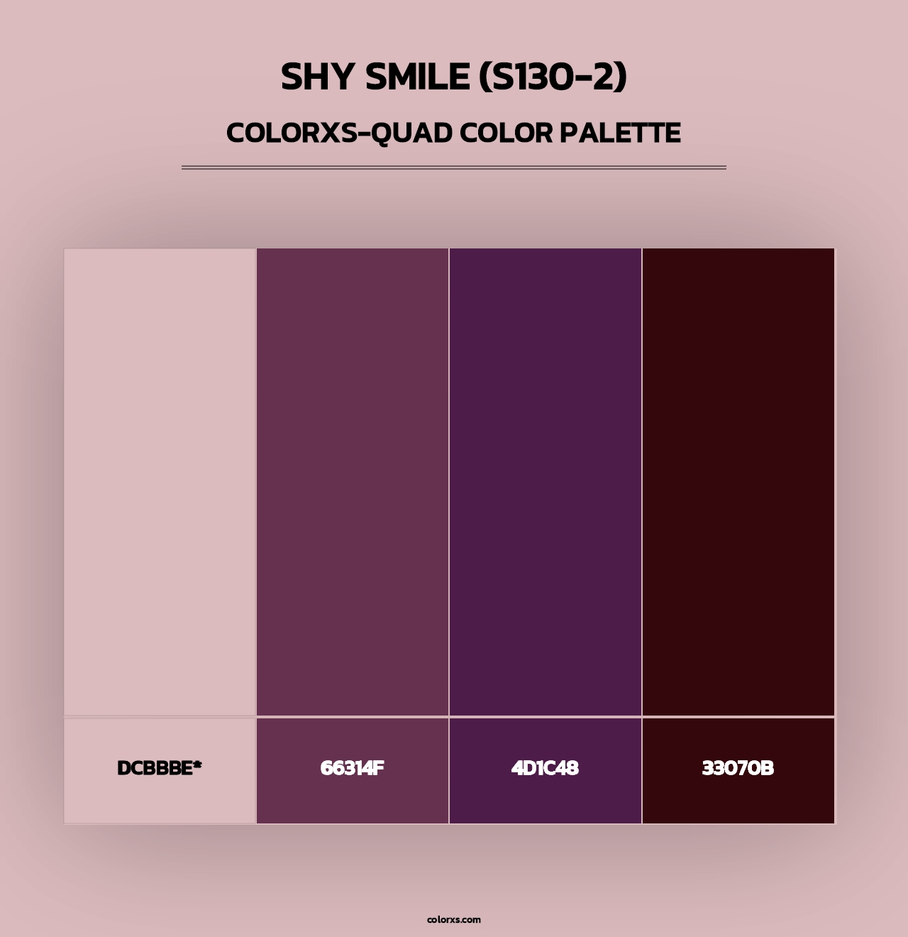 Shy Smile (S130-2) - Colorxs Quad Palette