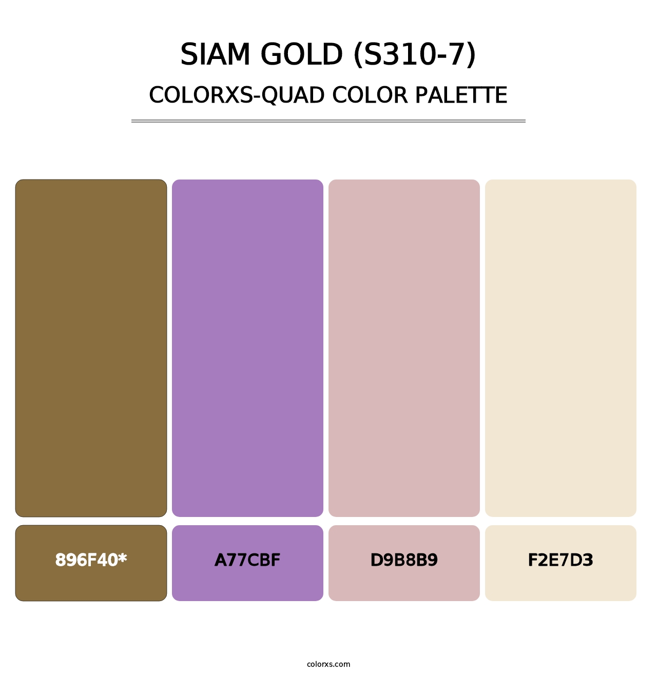 Siam Gold (S310-7) - Colorxs Quad Palette