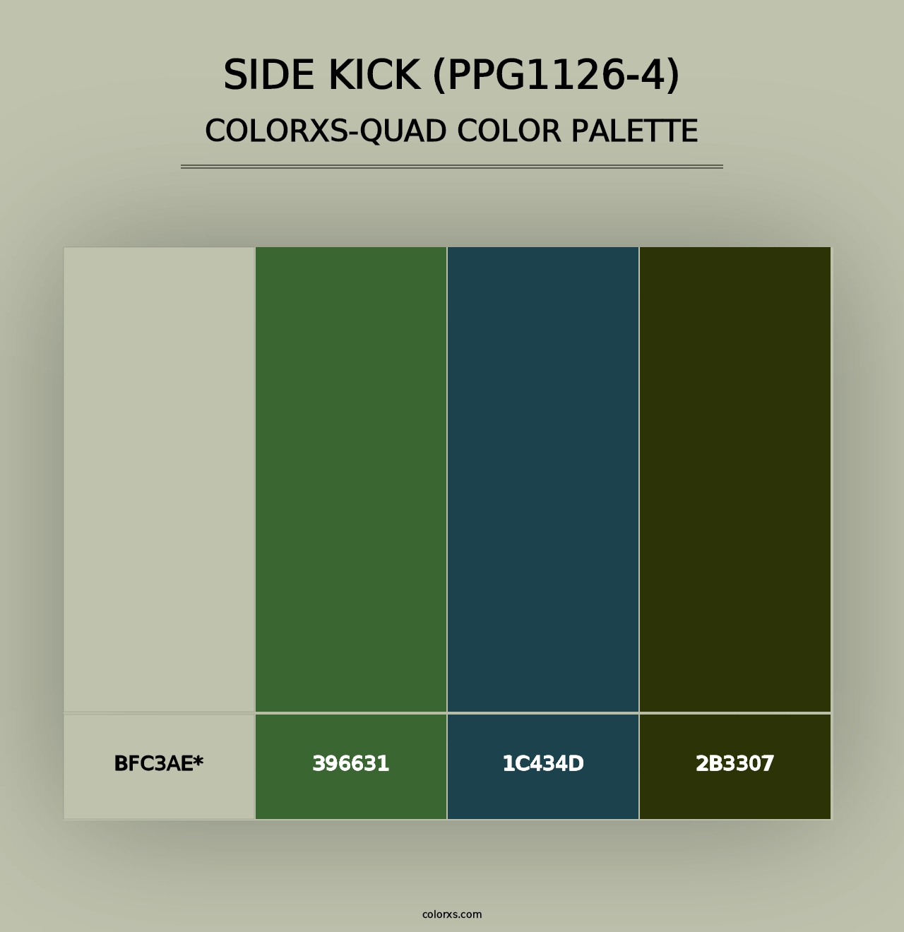 Side Kick (PPG1126-4) - Colorxs Quad Palette