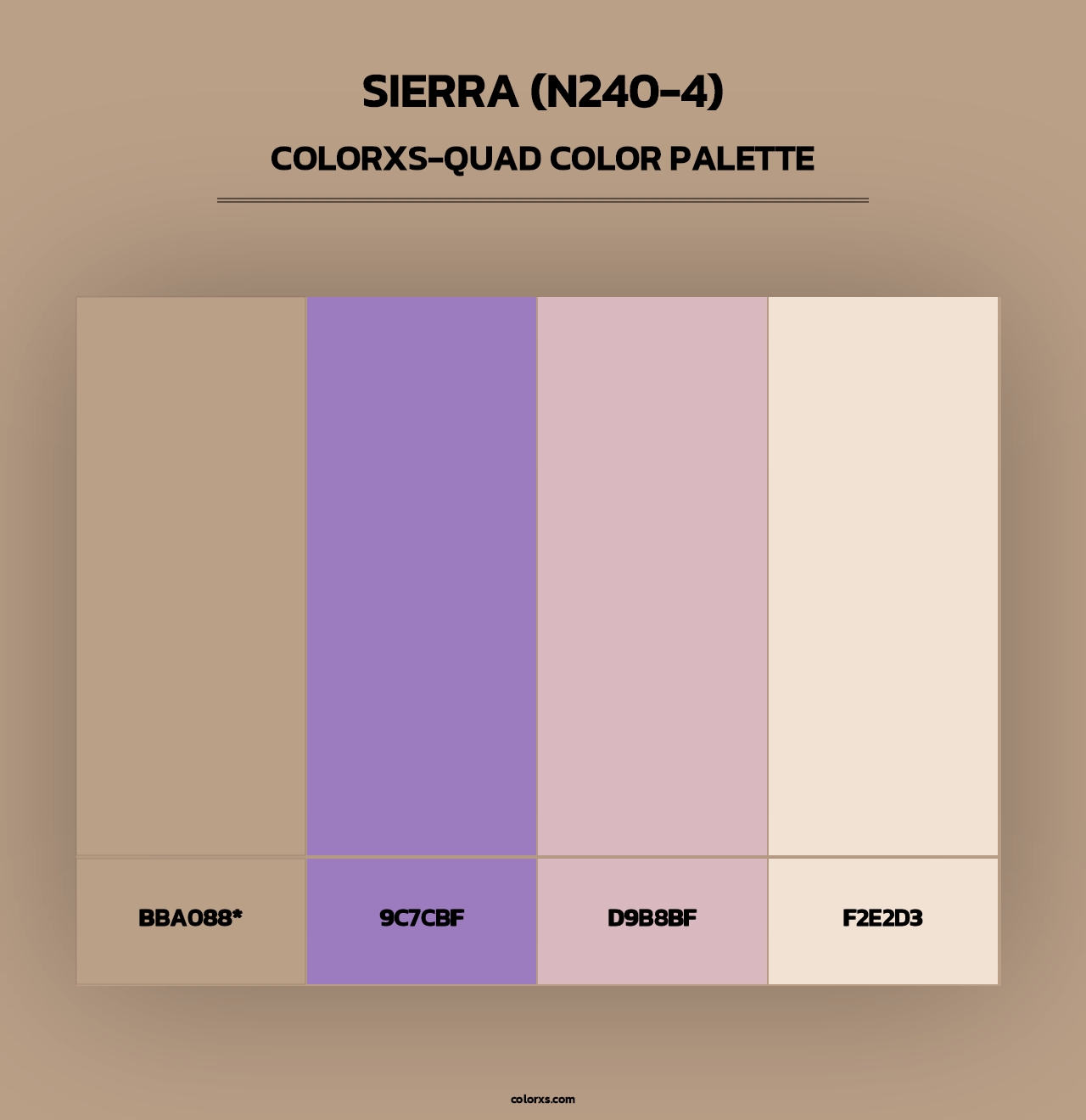 Sierra (N240-4) - Colorxs Quad Palette