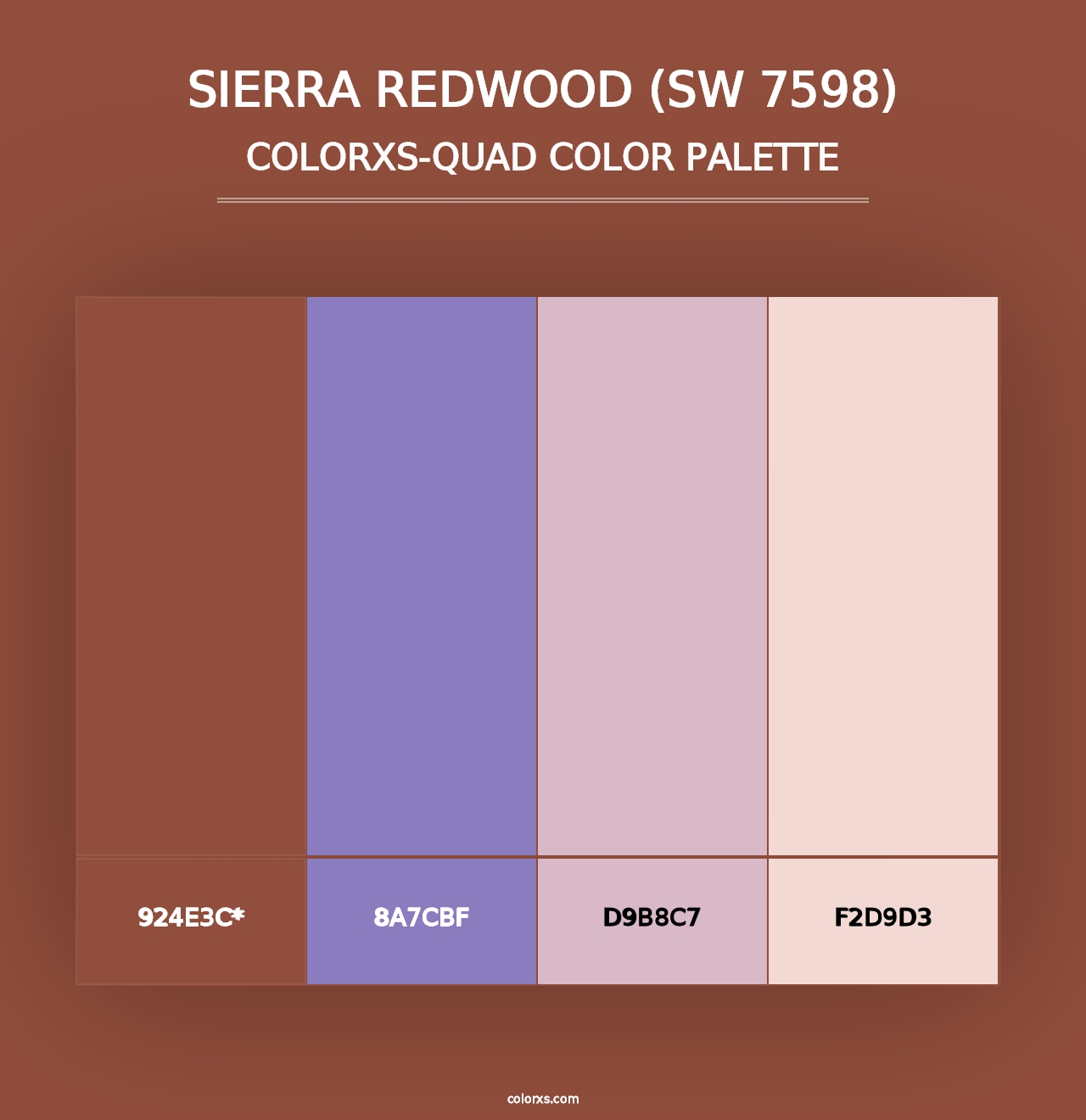 Sierra Redwood (SW 7598) - Colorxs Quad Palette