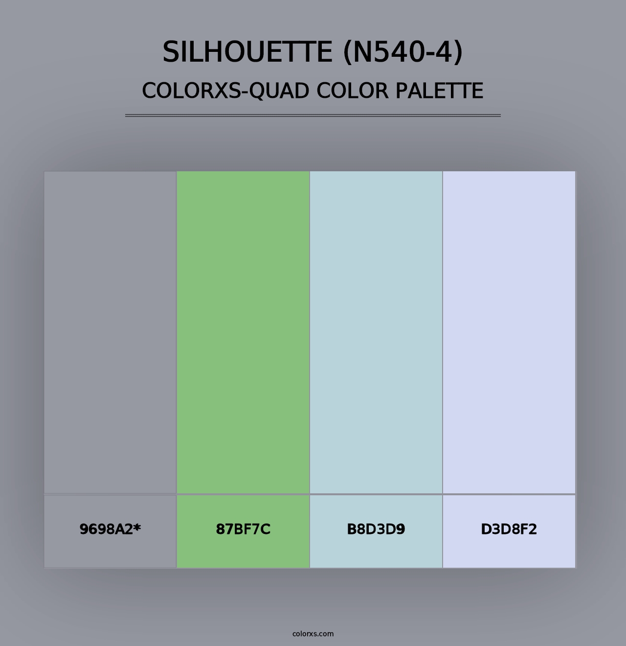 Silhouette (N540-4) - Colorxs Quad Palette