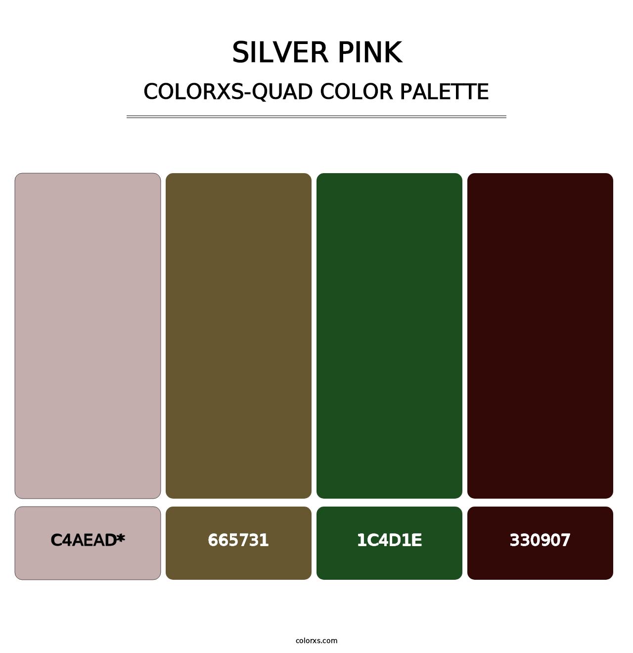 Silver Pink - Colorxs Quad Palette