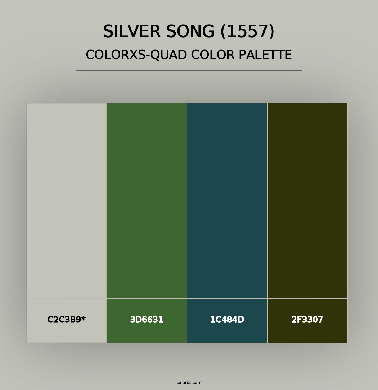 Silver Song (1557) - Colorxs Quad Palette