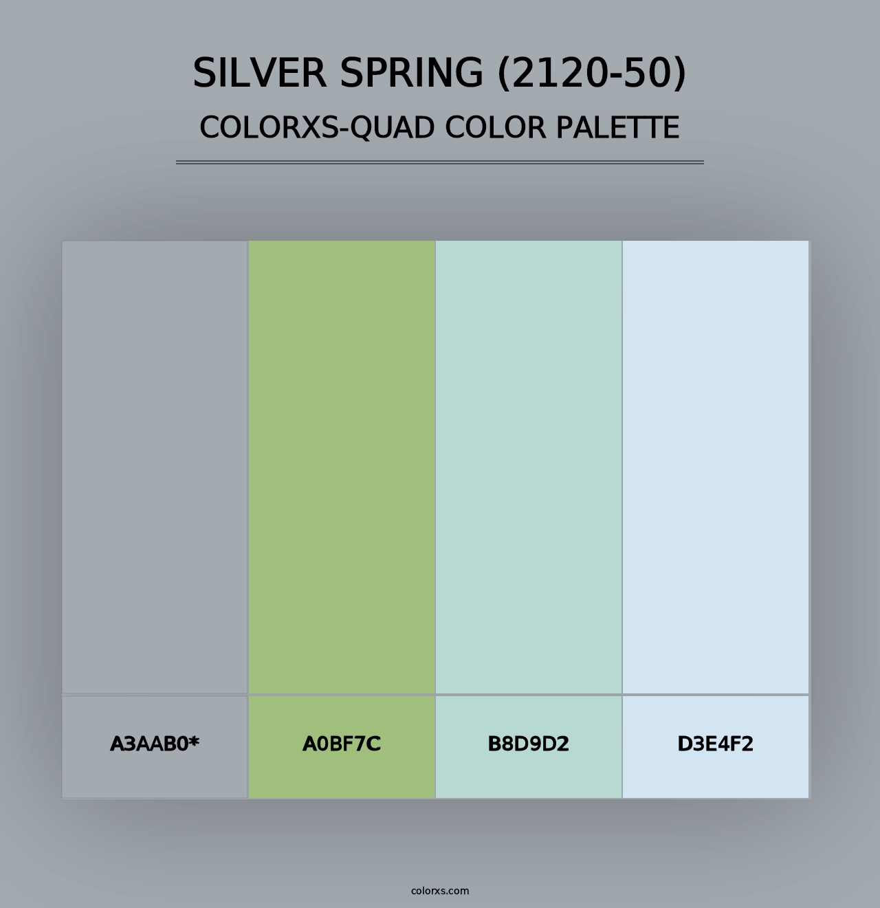 Silver Spring (2120-50) - Colorxs Quad Palette