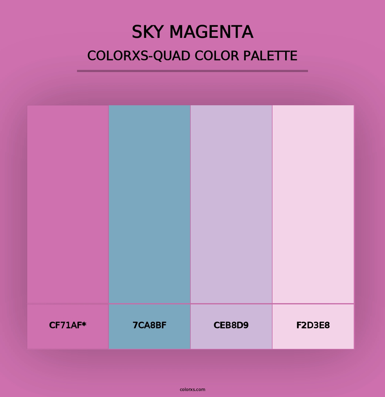 Sky Magenta - Colorxs Quad Palette