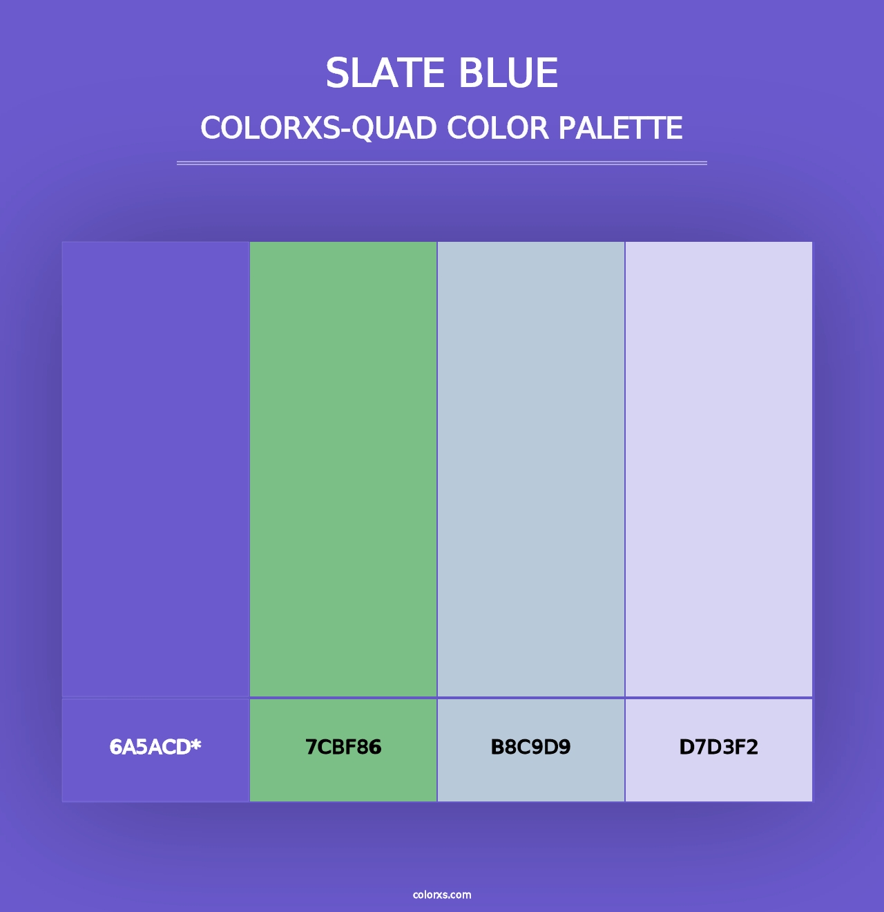 Slate Blue - Colorxs Quad Palette