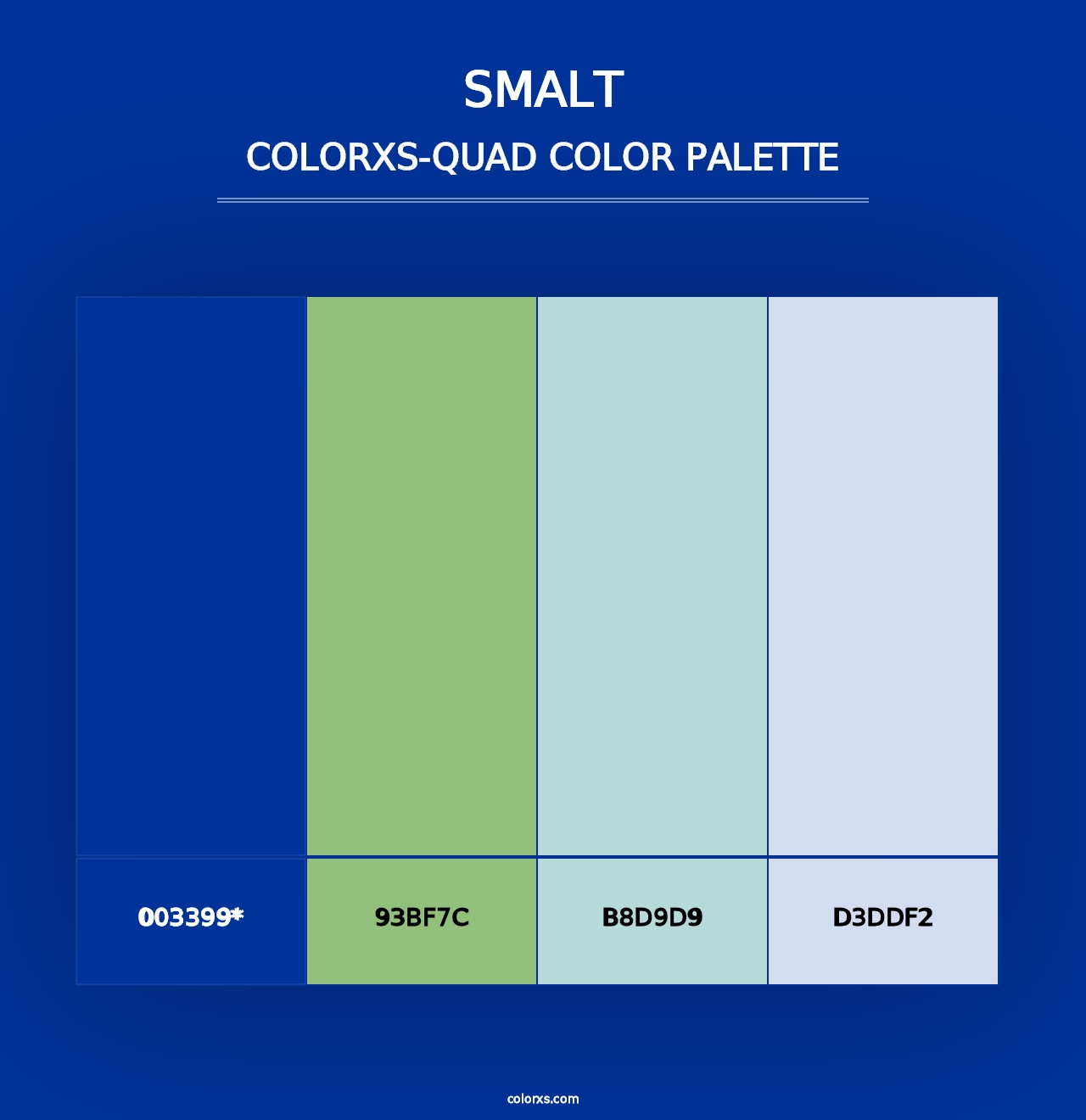 Smalt - Colorxs Quad Palette