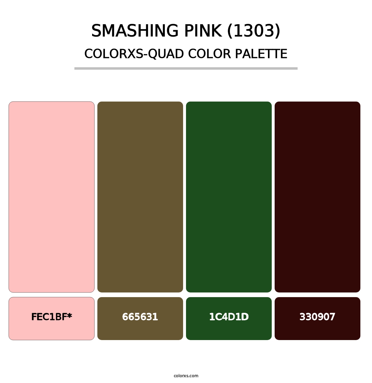 Smashing Pink (1303) - Colorxs Quad Palette