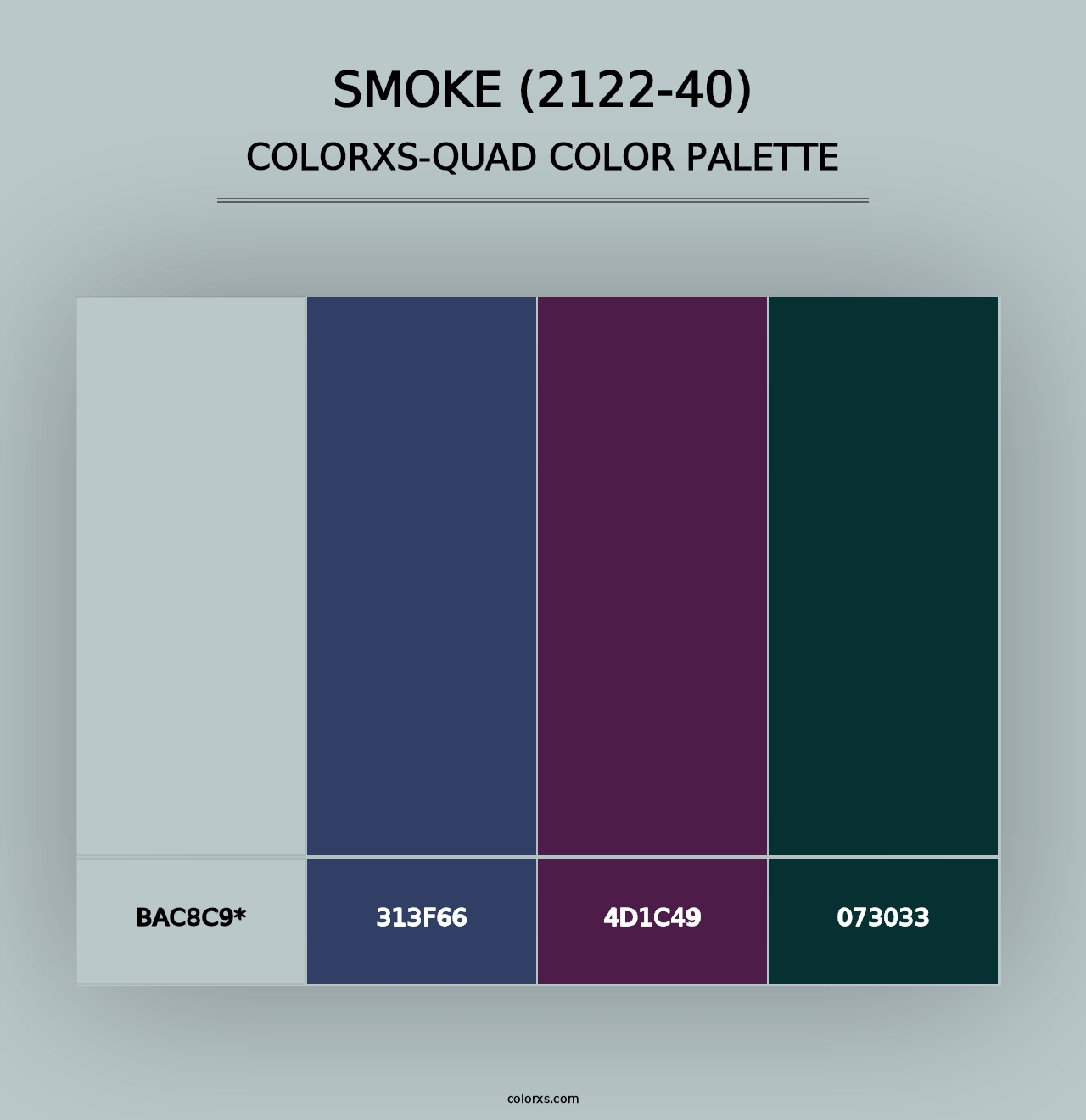 Smoke (2122-40) - Colorxs Quad Palette