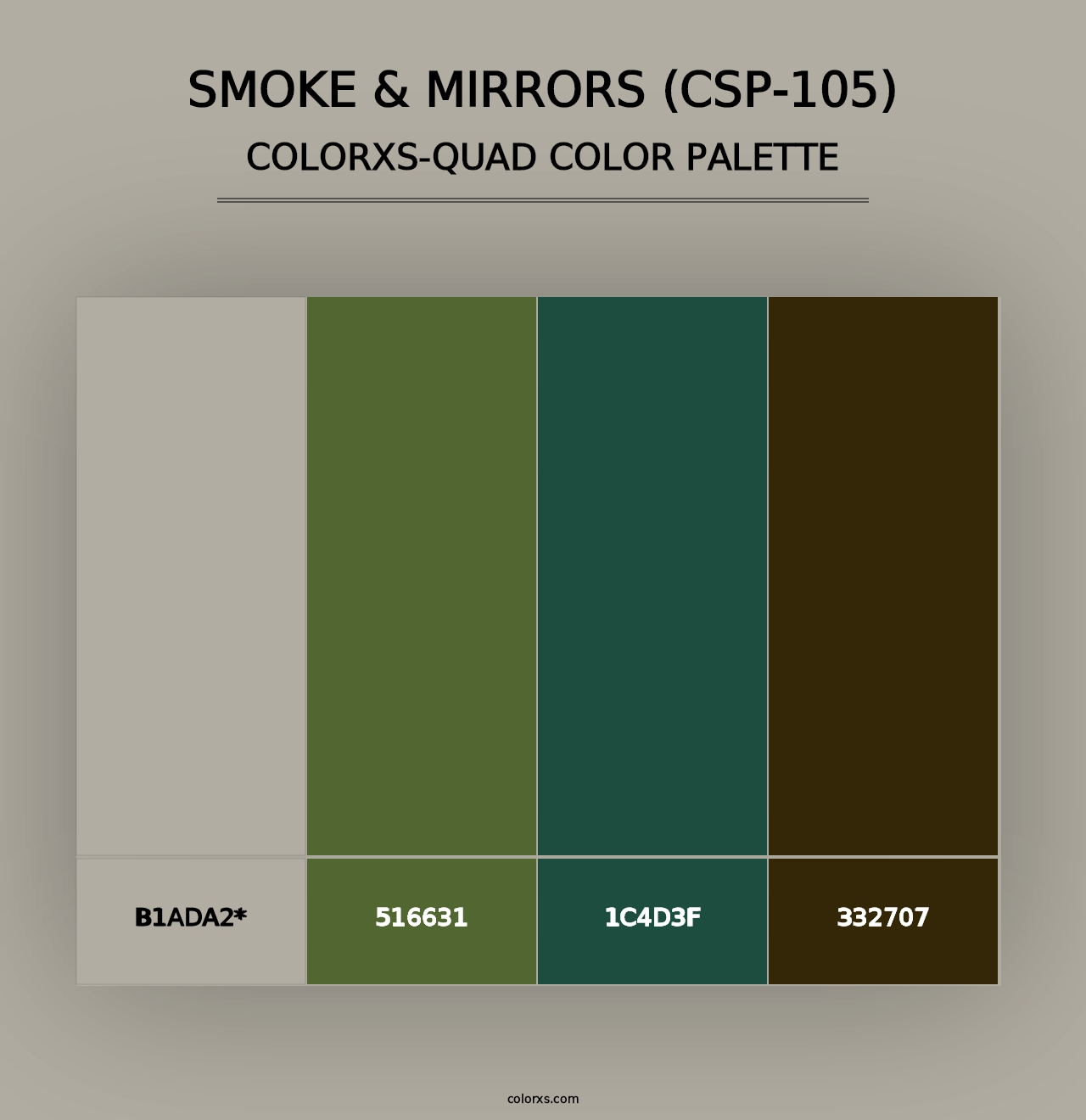 Smoke & Mirrors (CSP-105) - Colorxs Quad Palette