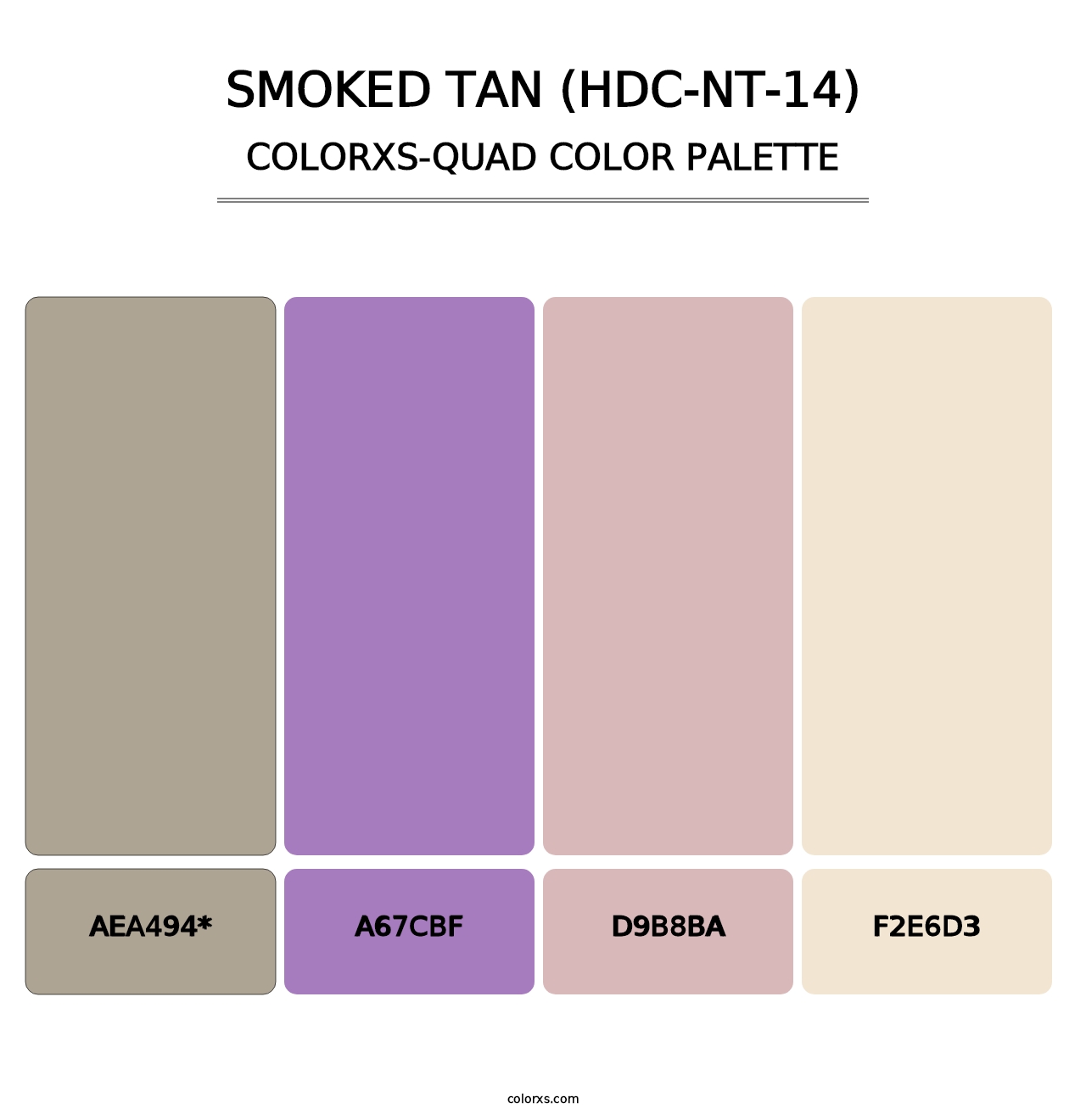 Smoked Tan (HDC-NT-14) - Colorxs Quad Palette