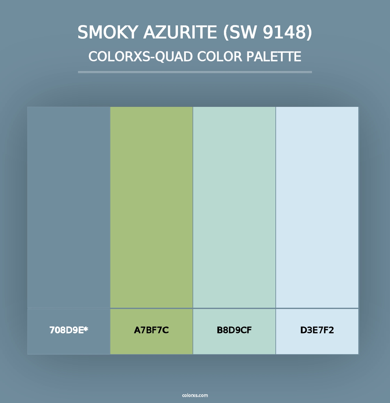 Smoky Azurite (SW 9148) - Colorxs Quad Palette