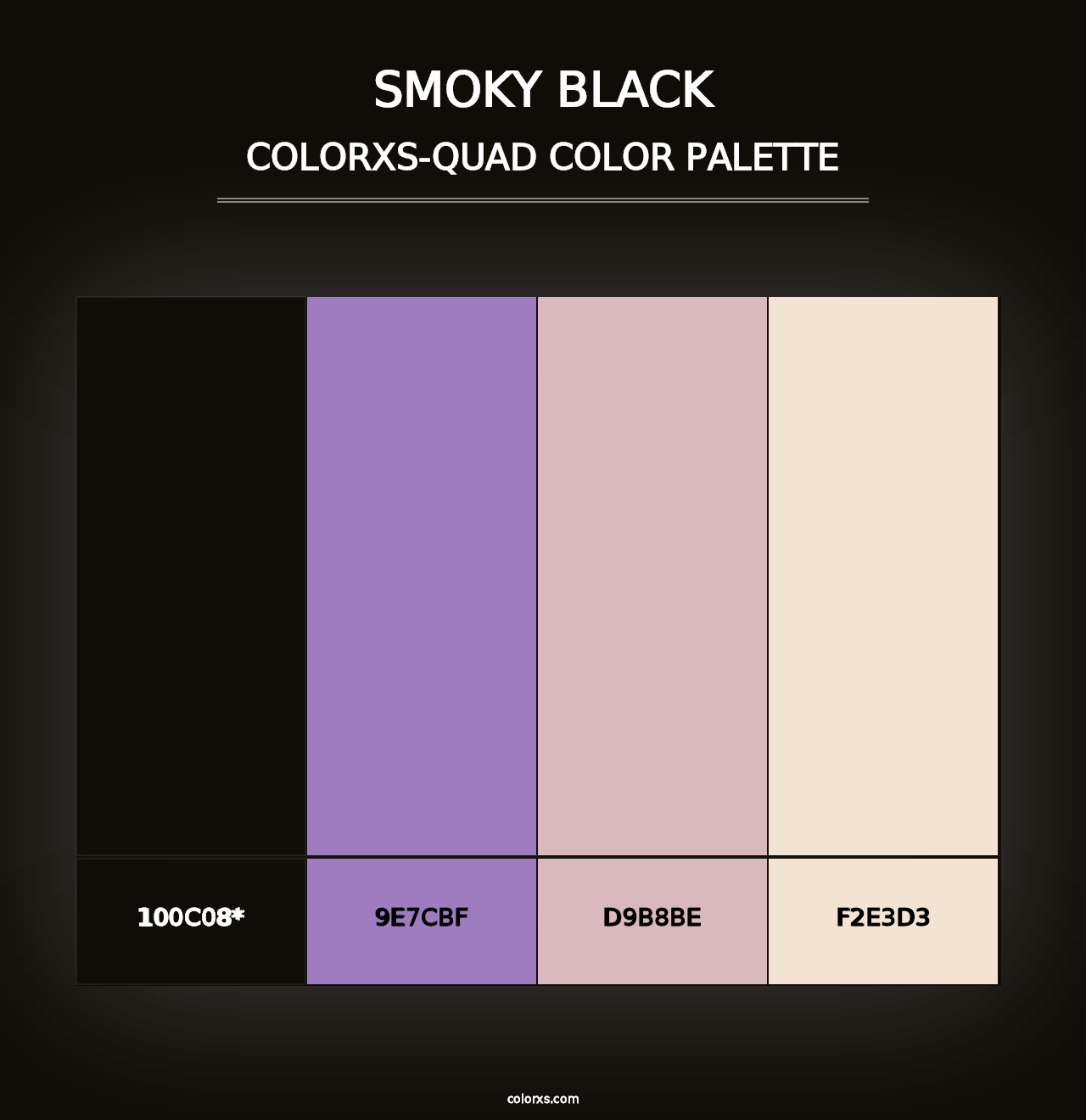 Smoky Black - Colorxs Quad Palette