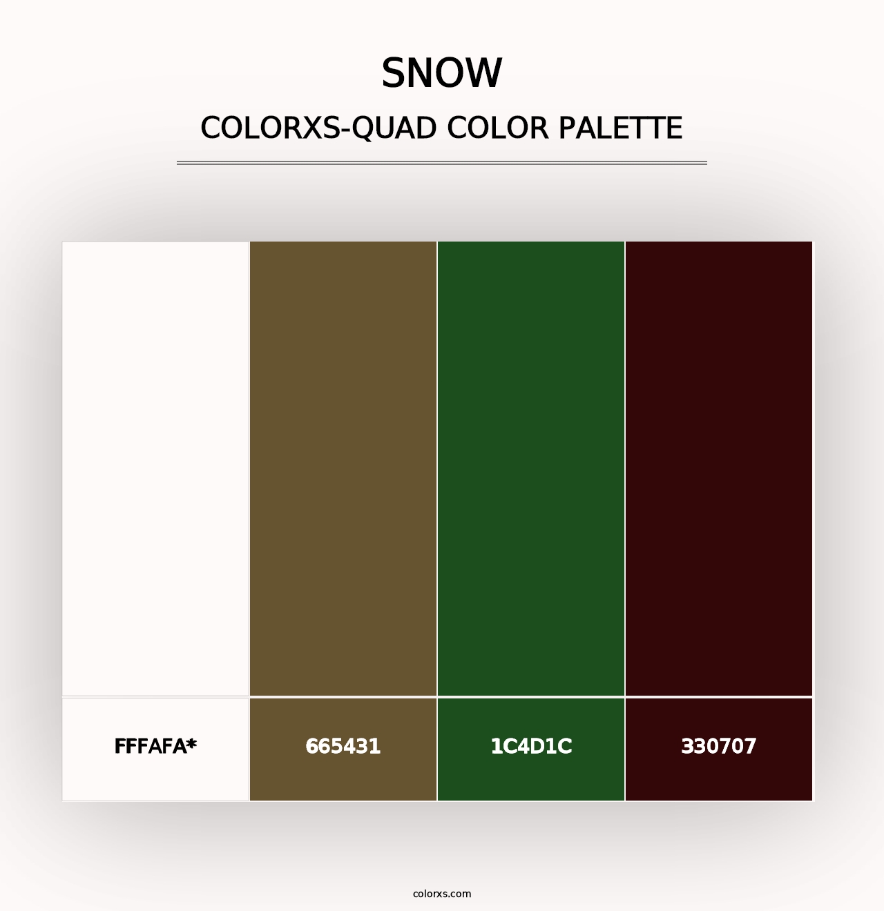 Snow - Colorxs Quad Palette