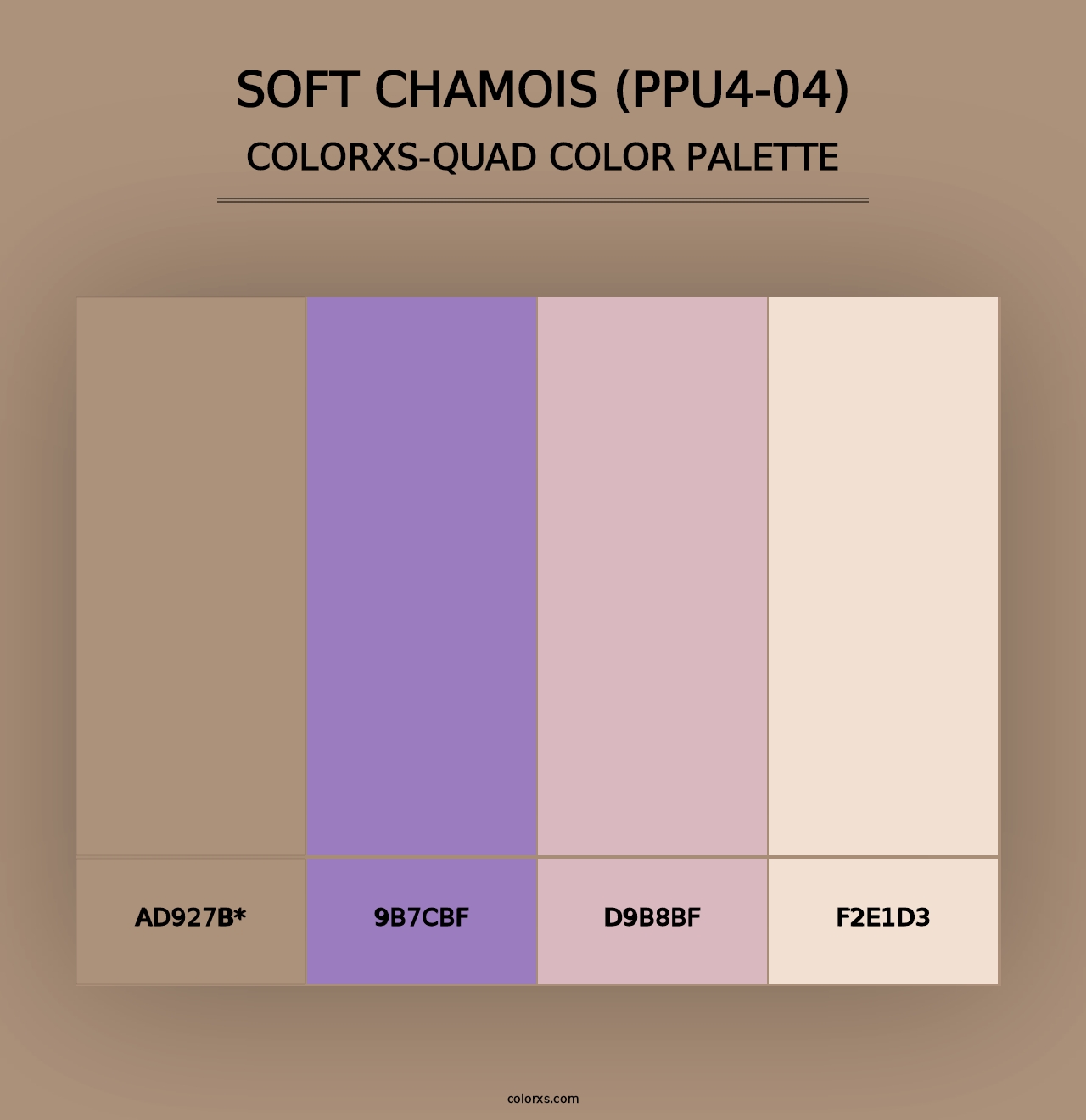 Soft Chamois (PPU4-04) - Colorxs Quad Palette