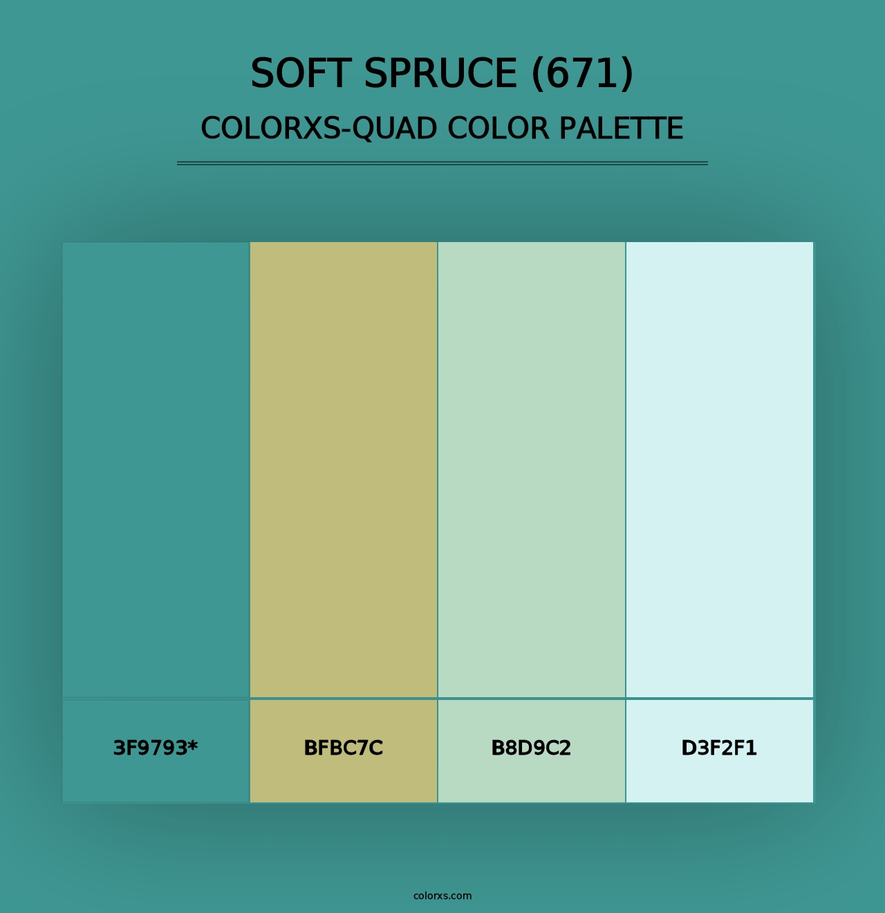 Soft Spruce (671) - Colorxs Quad Palette