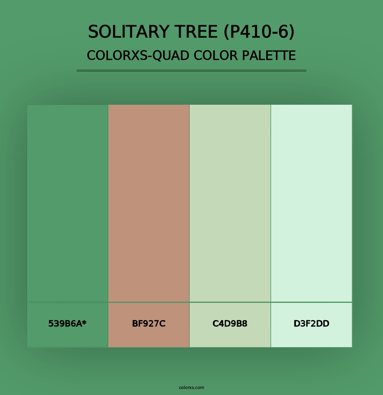 Solitary Tree (P410-6) - Colorxs Quad Palette