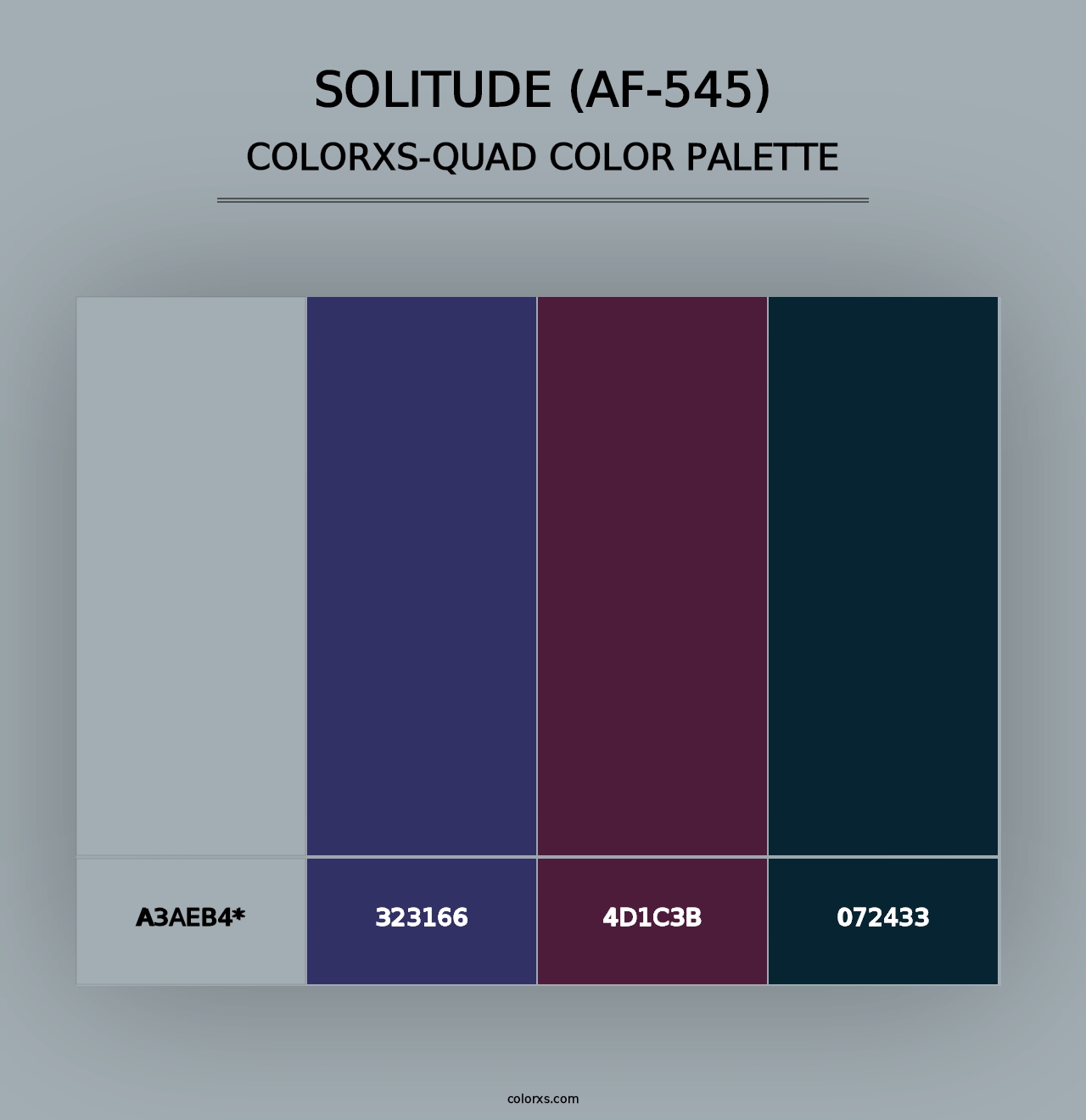 Solitude (AF-545) - Colorxs Quad Palette