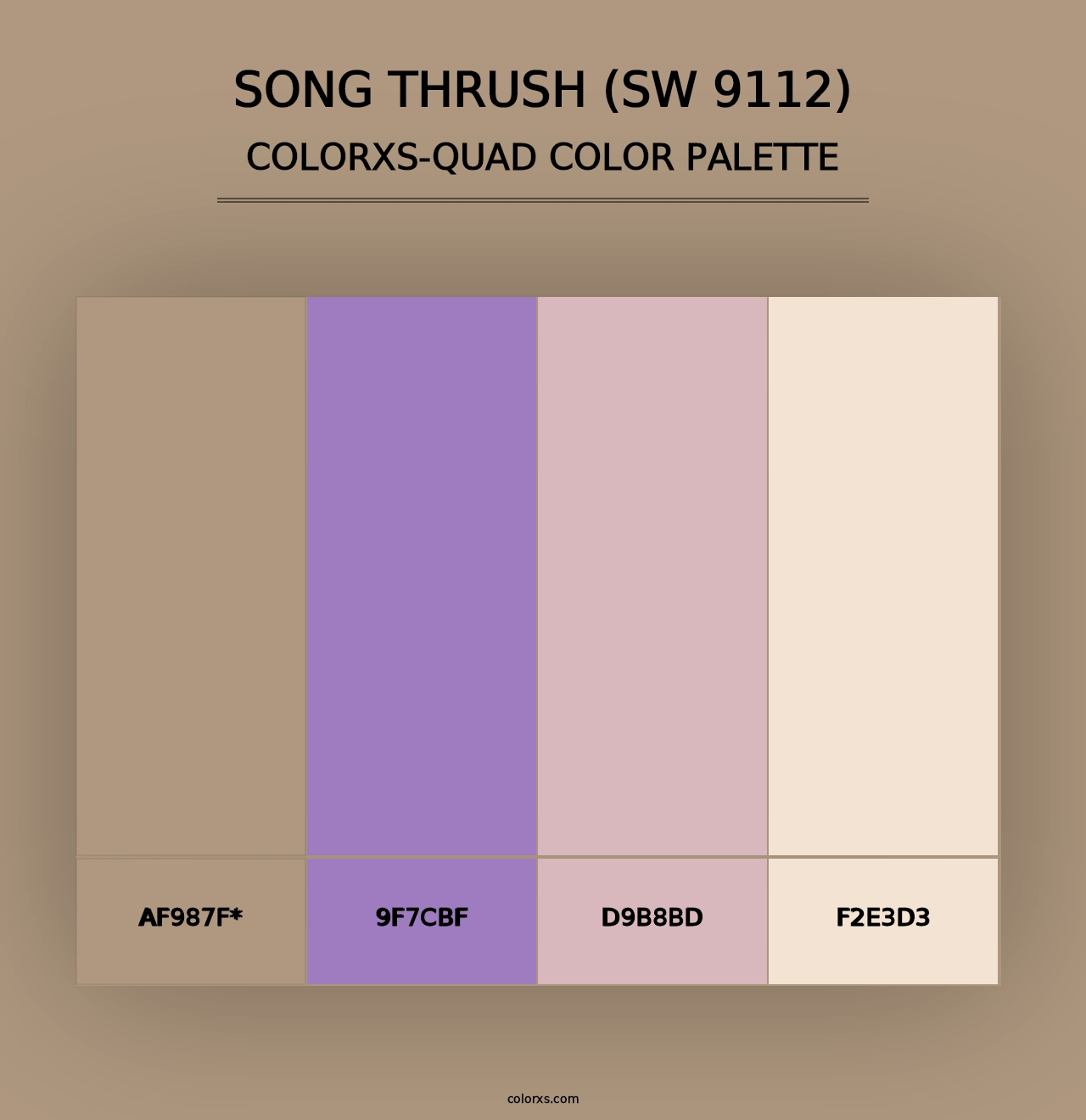 Song Thrush (SW 9112) - Colorxs Quad Palette