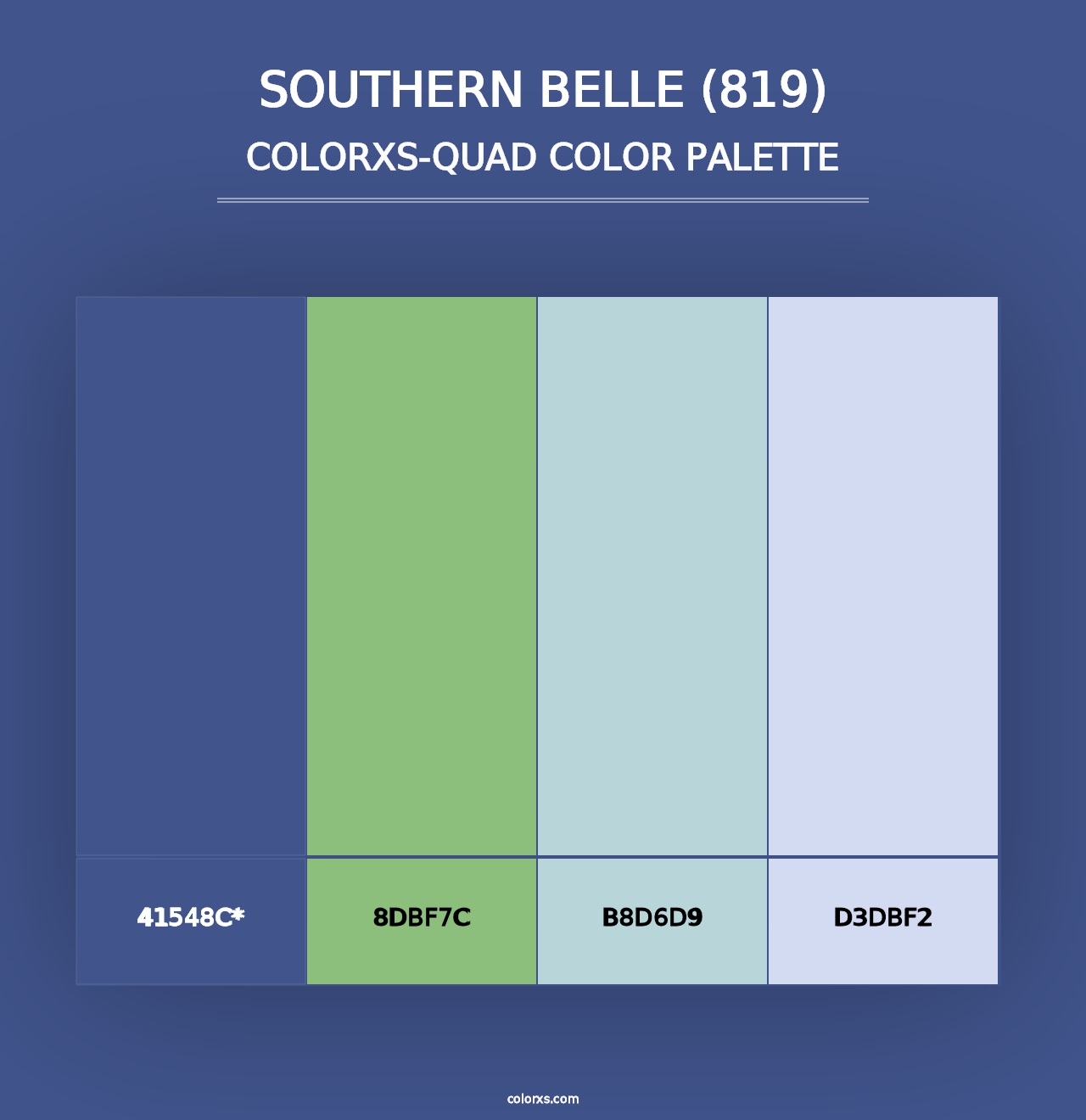 Southern Belle (819) - Colorxs Quad Palette