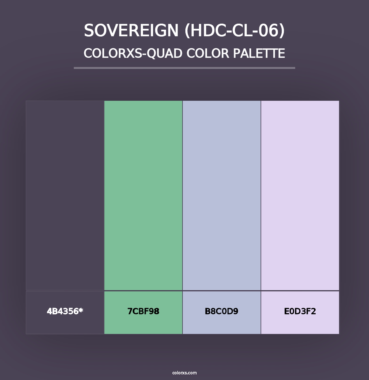 Sovereign (HDC-CL-06) - Colorxs Quad Palette