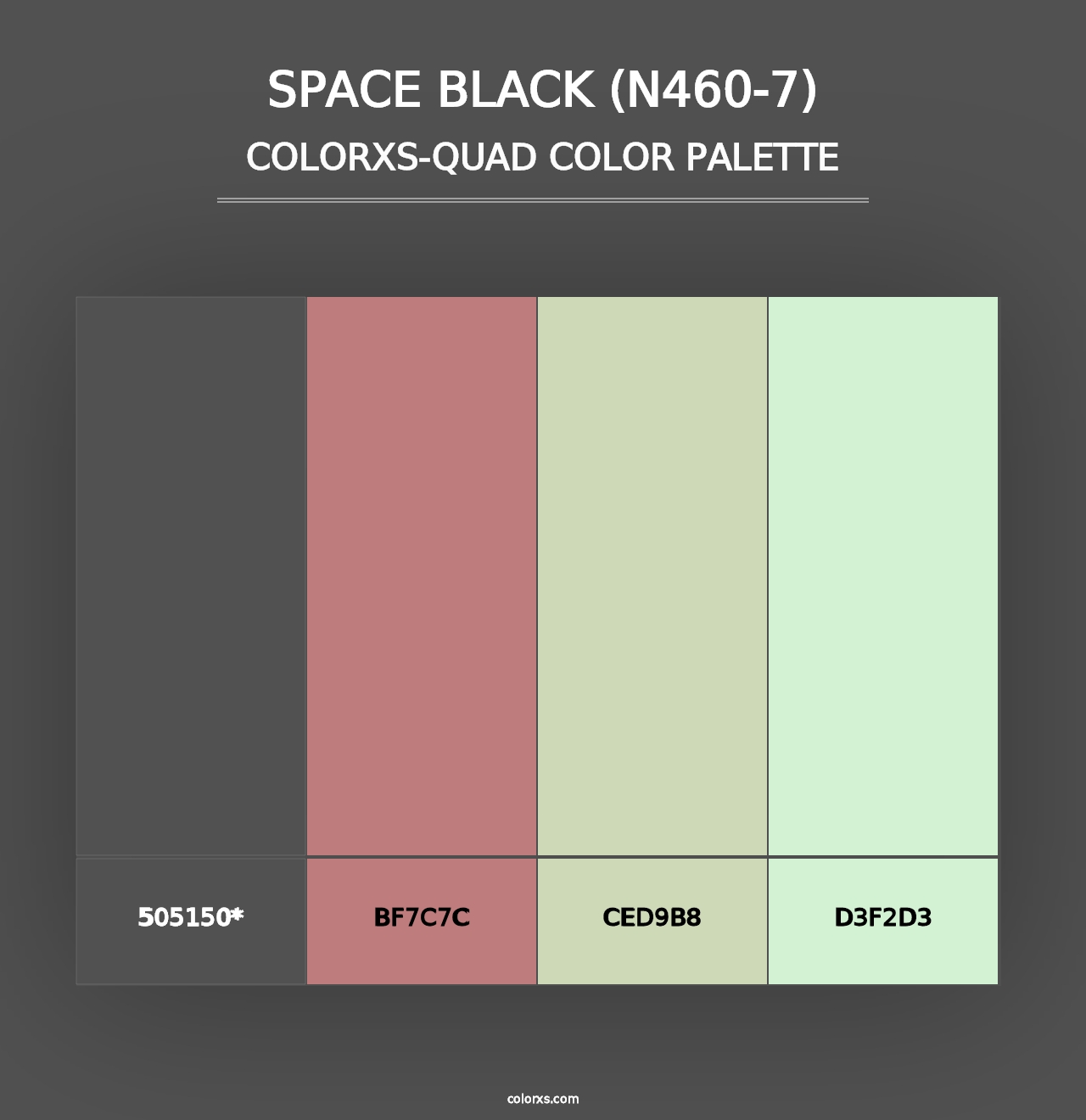 Space Black (N460-7) - Colorxs Quad Palette