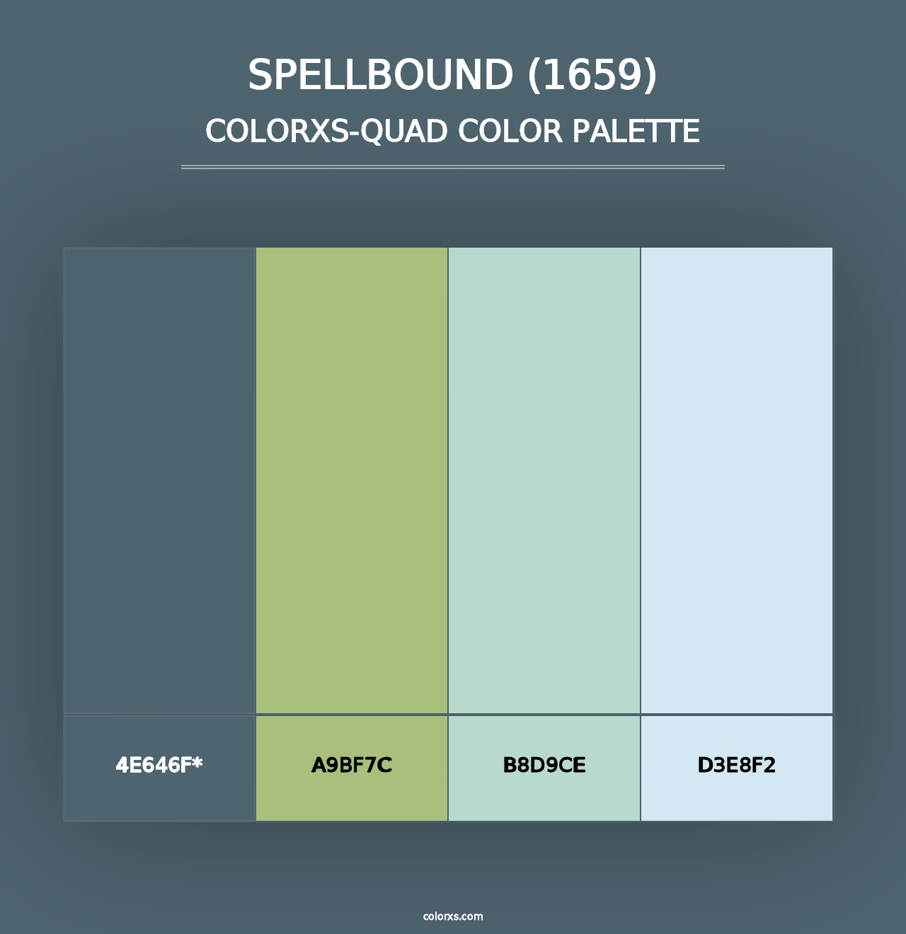 Spellbound (1659) - Colorxs Quad Palette