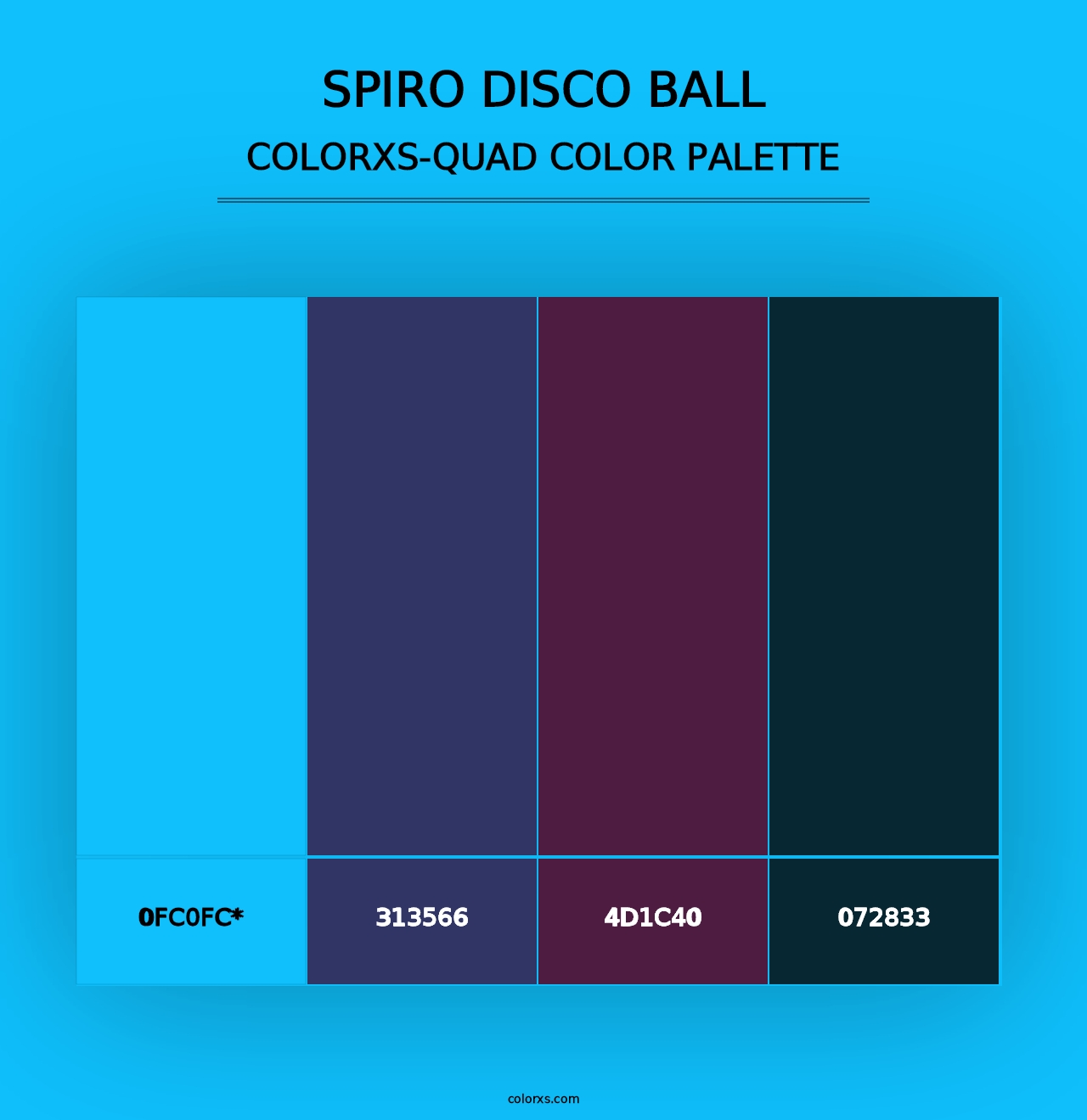 Spiro Disco Ball - Colorxs Quad Palette