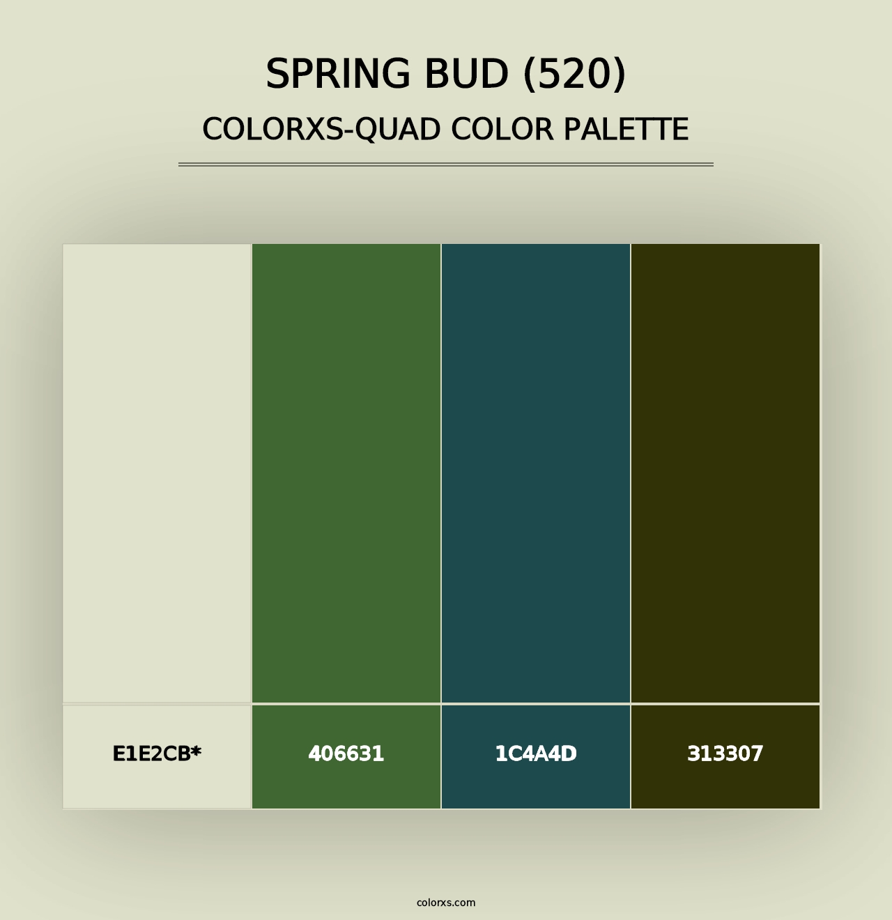 Spring Bud (520) - Colorxs Quad Palette