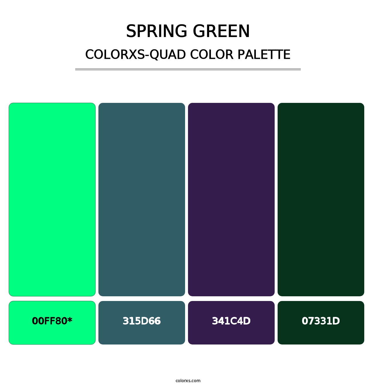 Spring Green - Colorxs Quad Palette