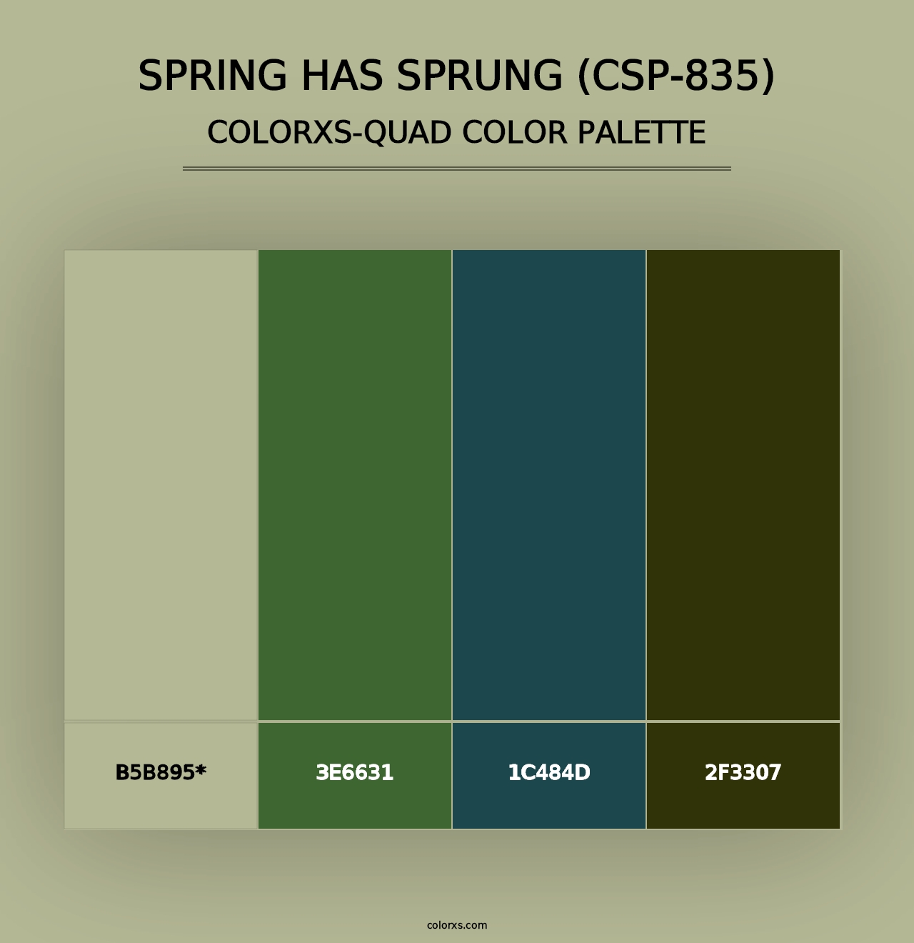 Spring has Sprung (CSP-835) - Colorxs Quad Palette