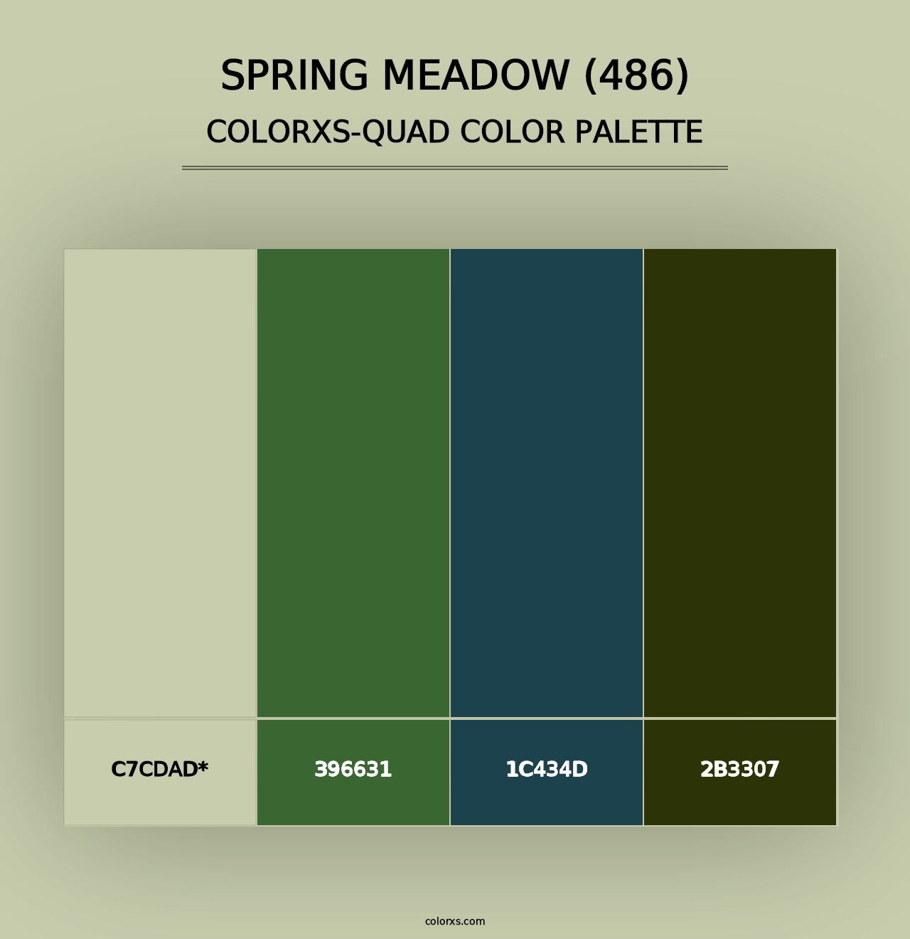 Spring Meadow (486) - Colorxs Quad Palette