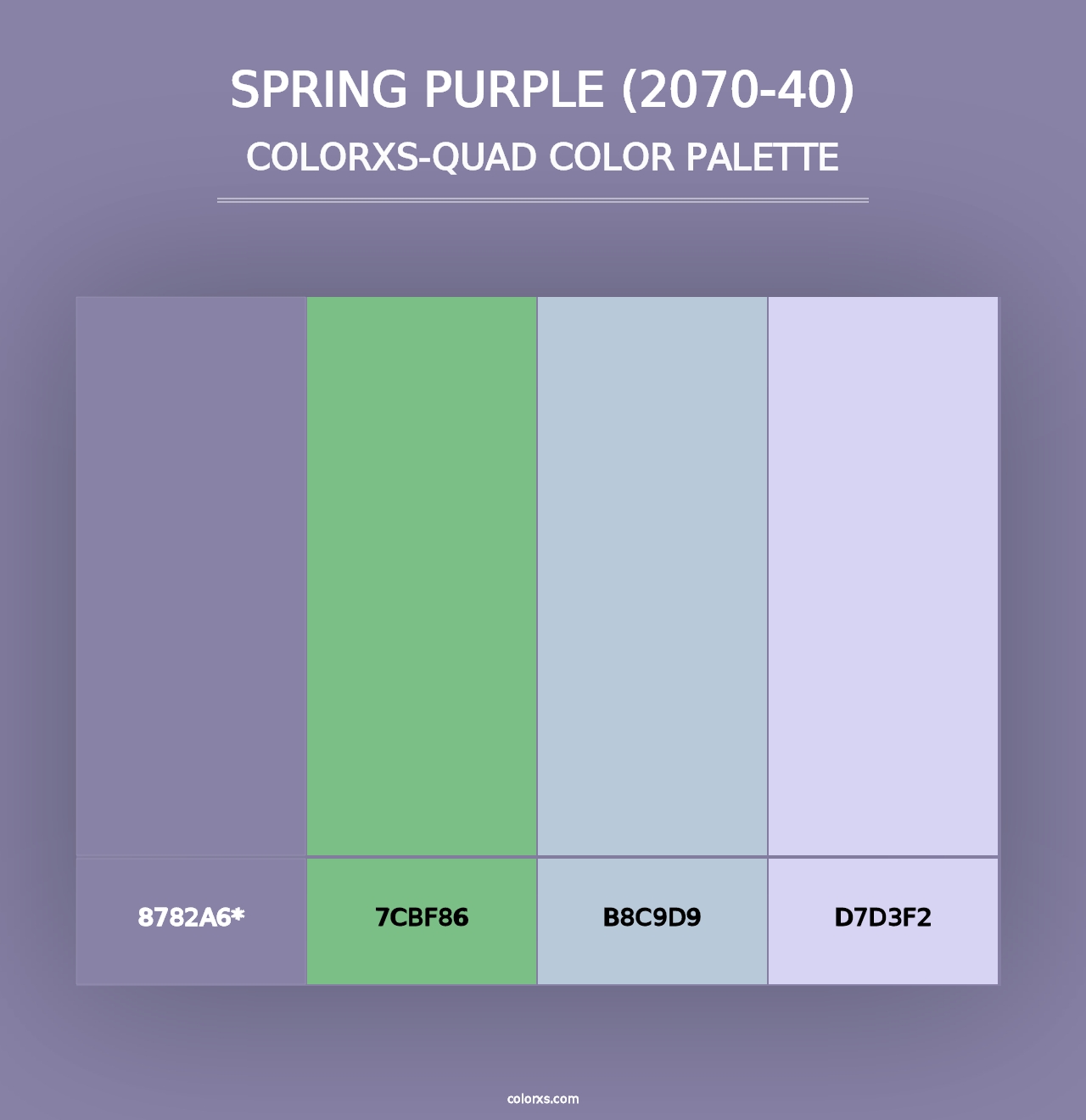 Spring Purple (2070-40) - Colorxs Quad Palette